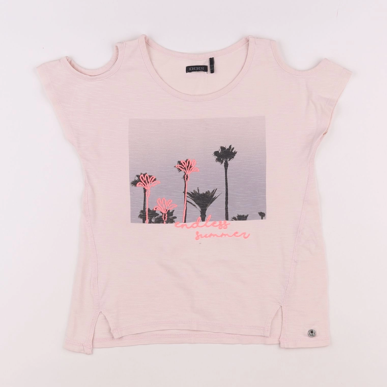 IKKS - tee-shirt rose - 8 ans