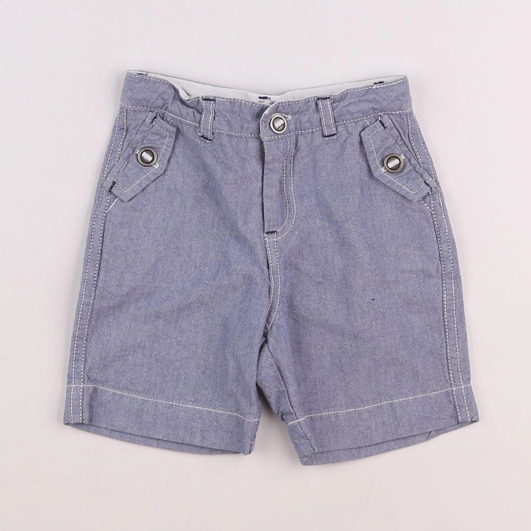 Jacadi - short bleu - 12 mois