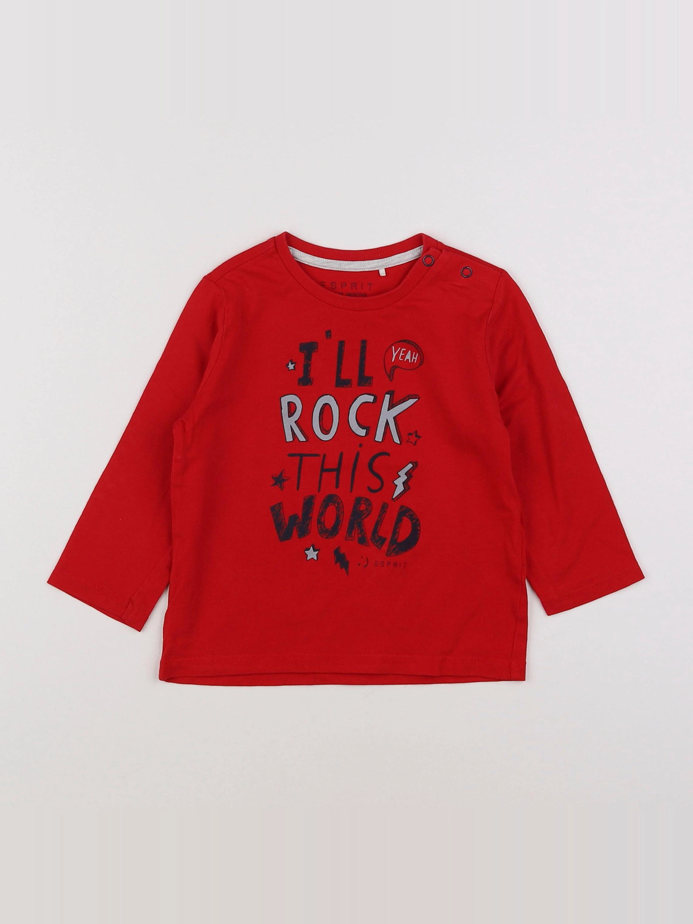 Esprit - tee-shirt rouge - 18 mois