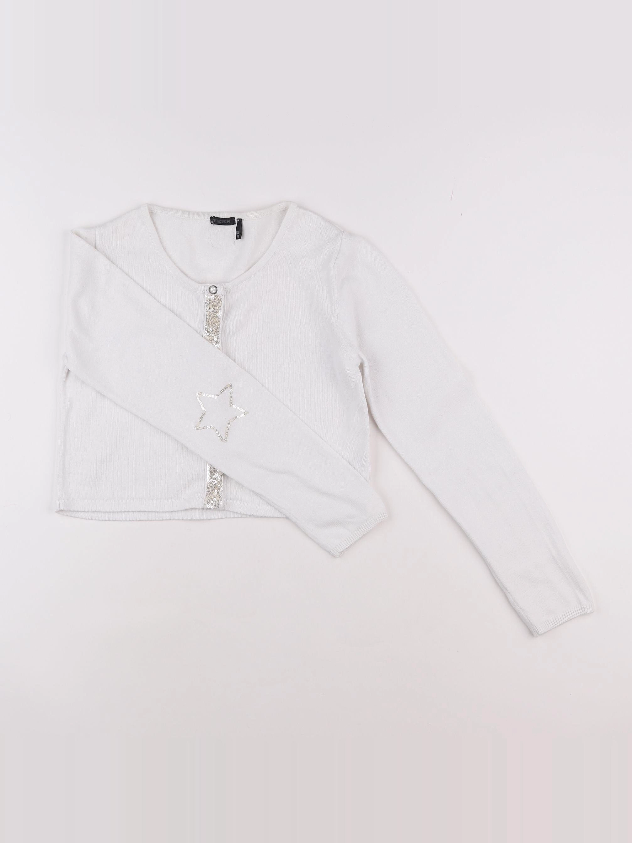 IKKS - gilet blanc - 14 ans
