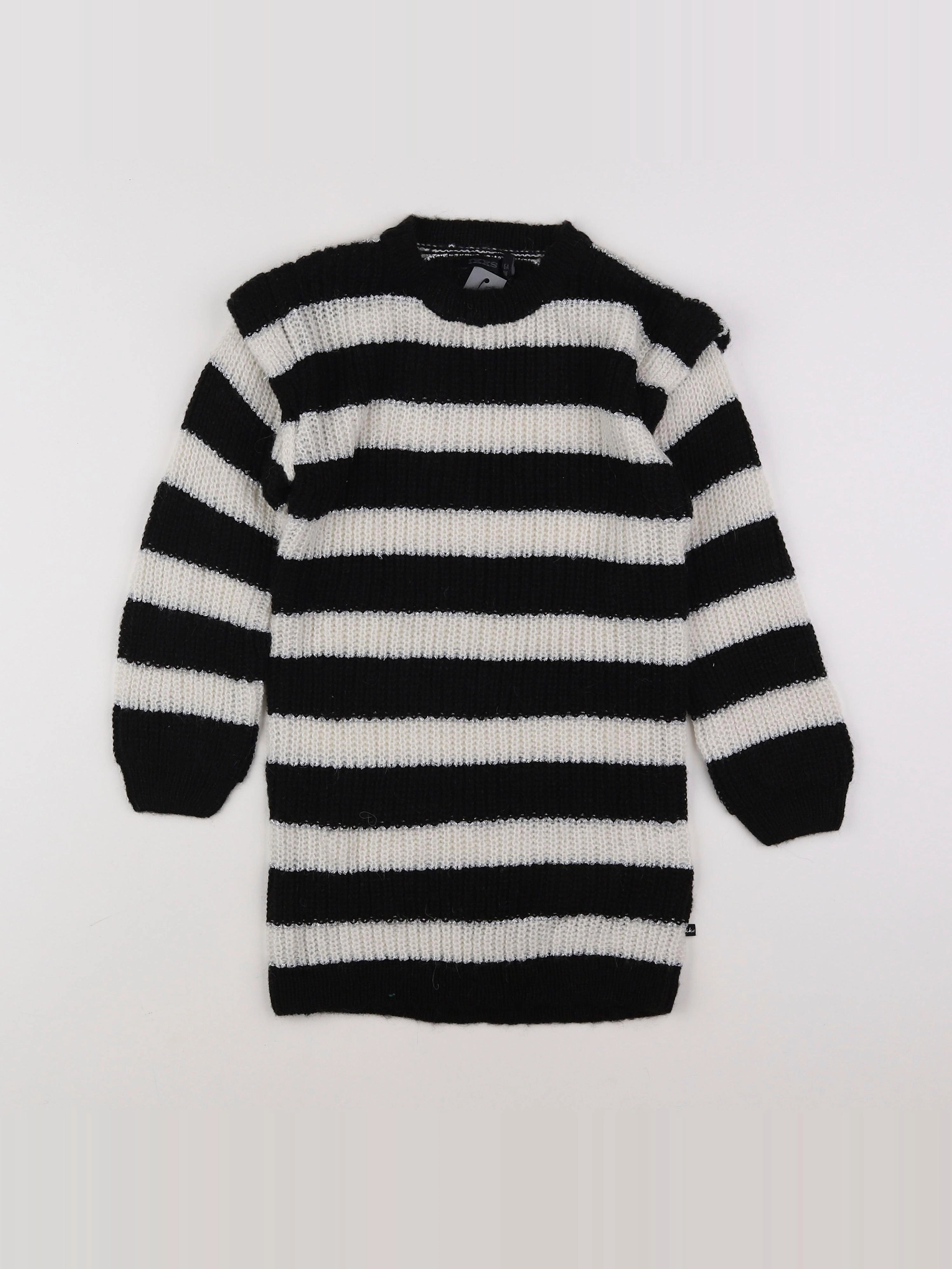 IKKS - robe blanc, noir - 6 ans