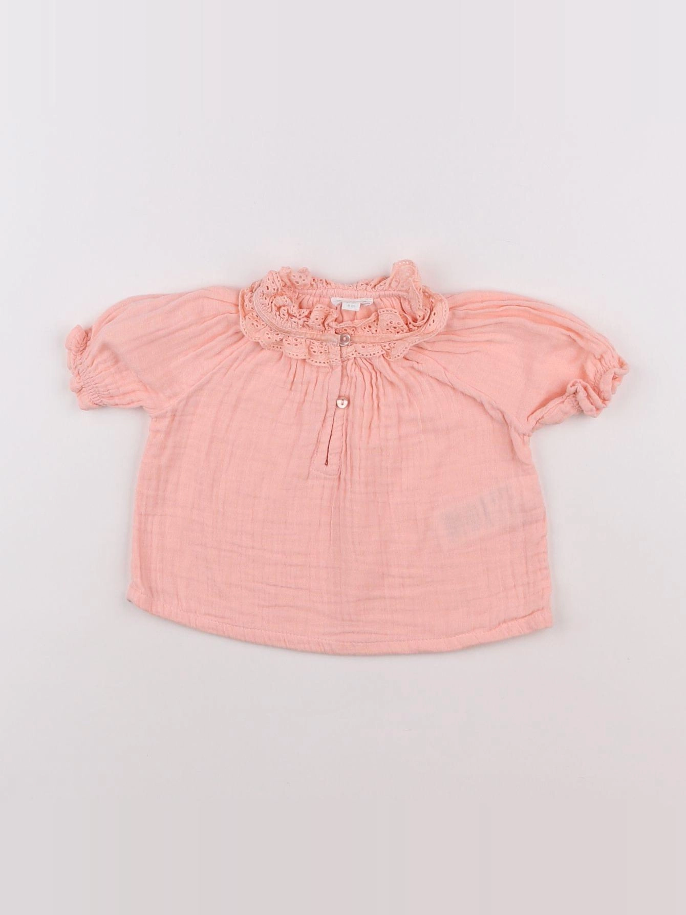 Vertbaudet - blouse rose - 6 mois