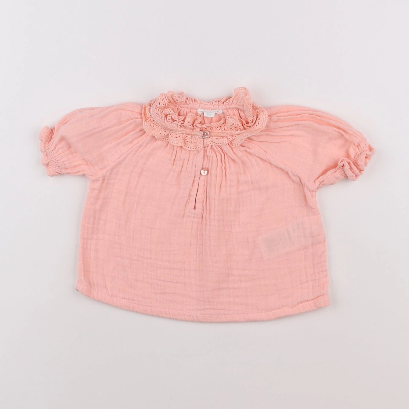 Vertbaudet - blouse rose - 6 mois