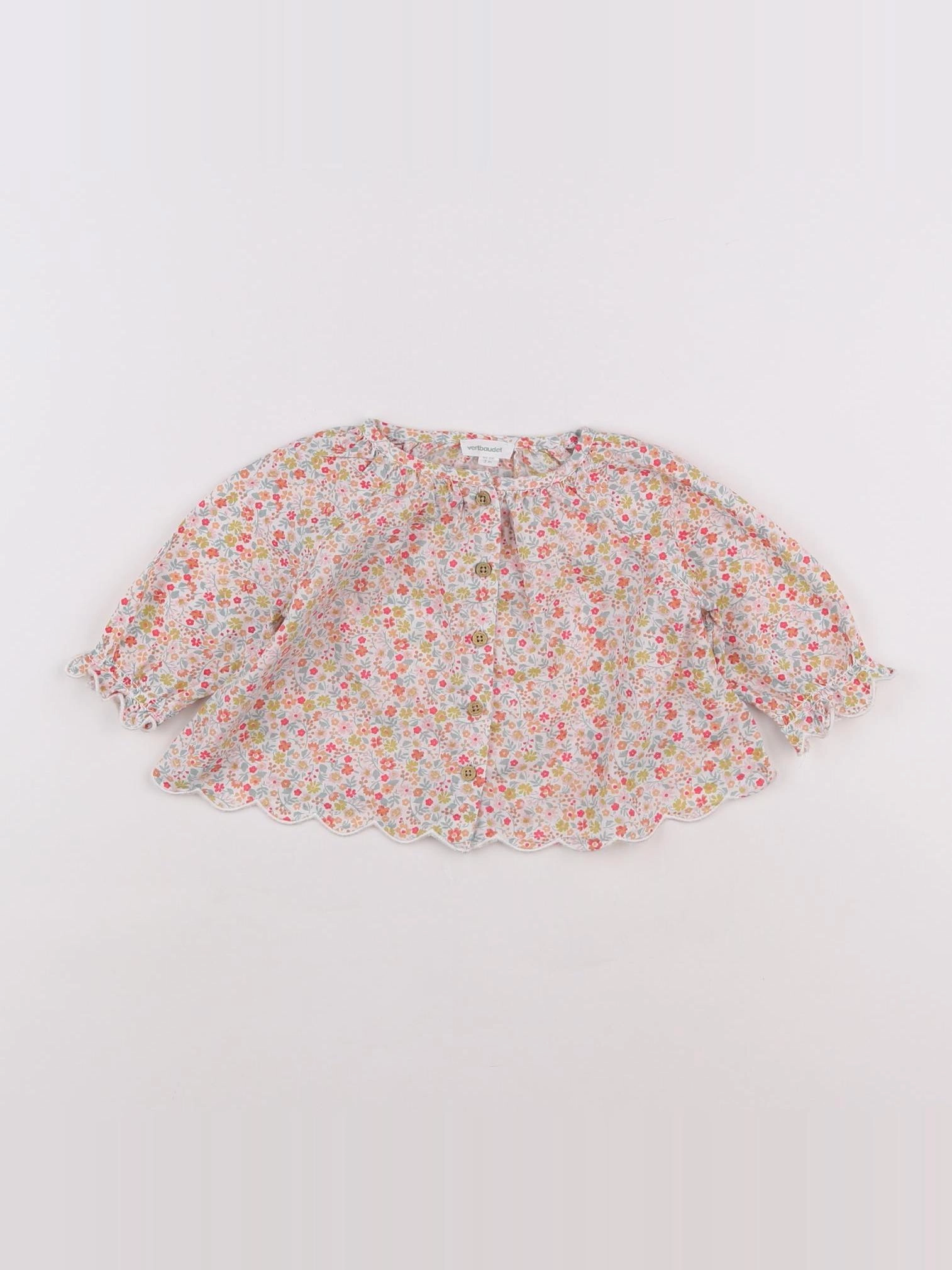 Vertbaudet - blouse multicolore - 3 mois