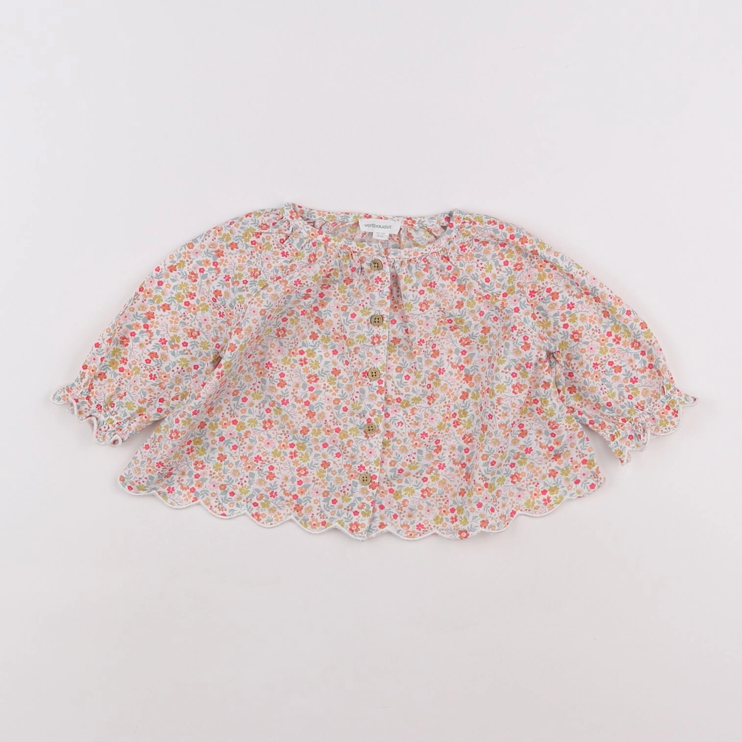 Vertbaudet - blouse multicolore - 3 mois