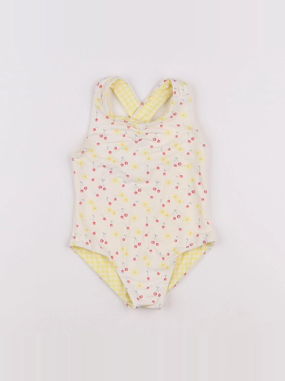 Vertbaudet - maillot de bain jaune - 18 mois