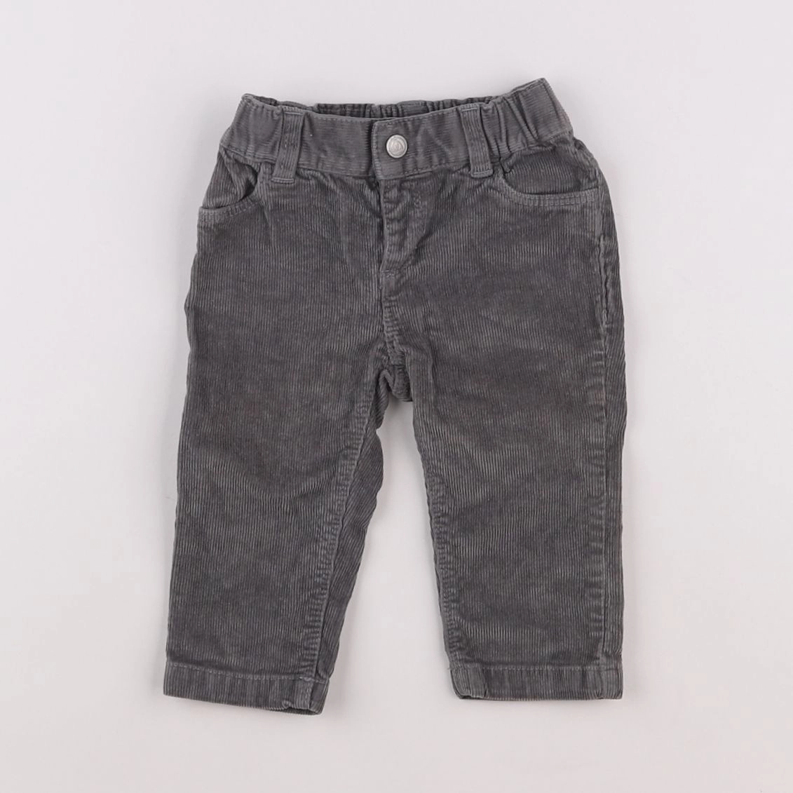Petit Bateau - pantalon gris - 6 mois
