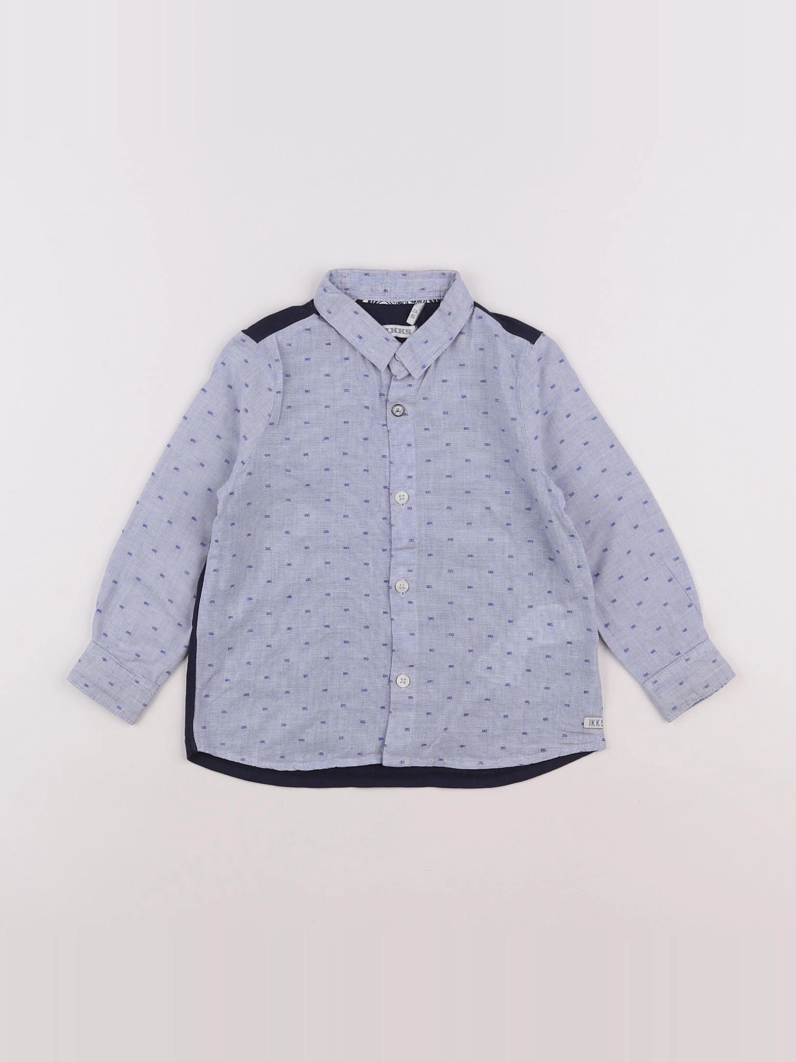 IKKS - chemise bleu - 2 ans