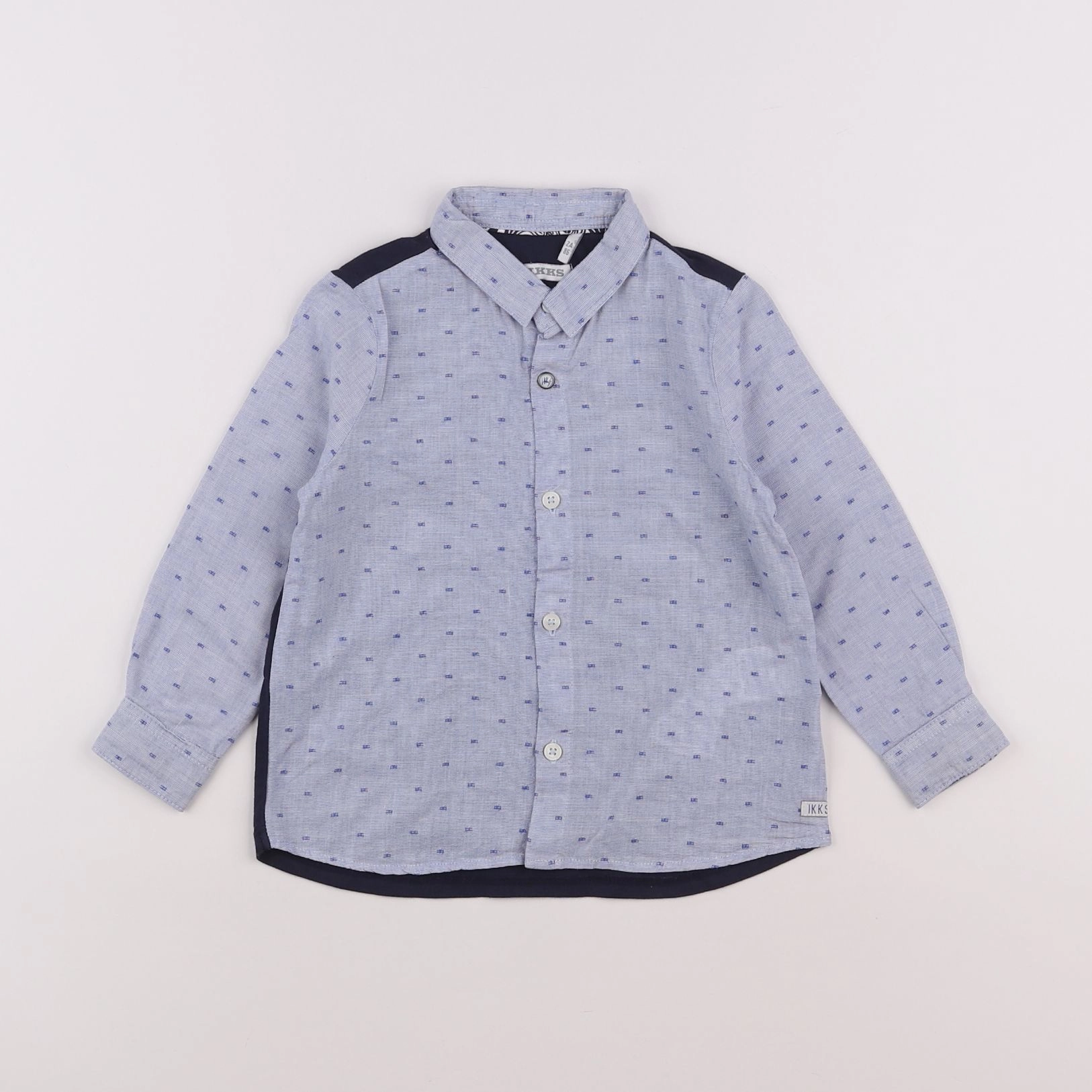 IKKS - chemise bleu - 2 ans