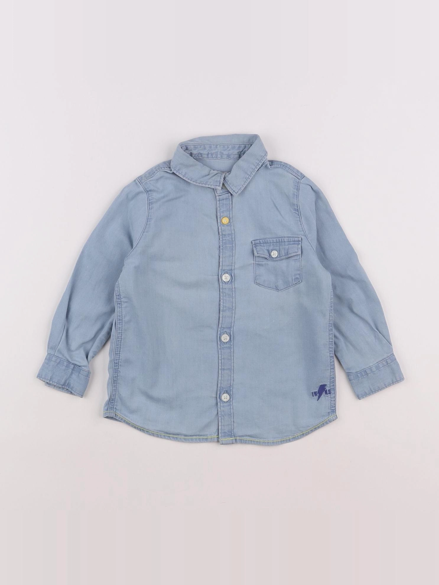 IKKS - chemise imprimé au dos bleu - 18 mois