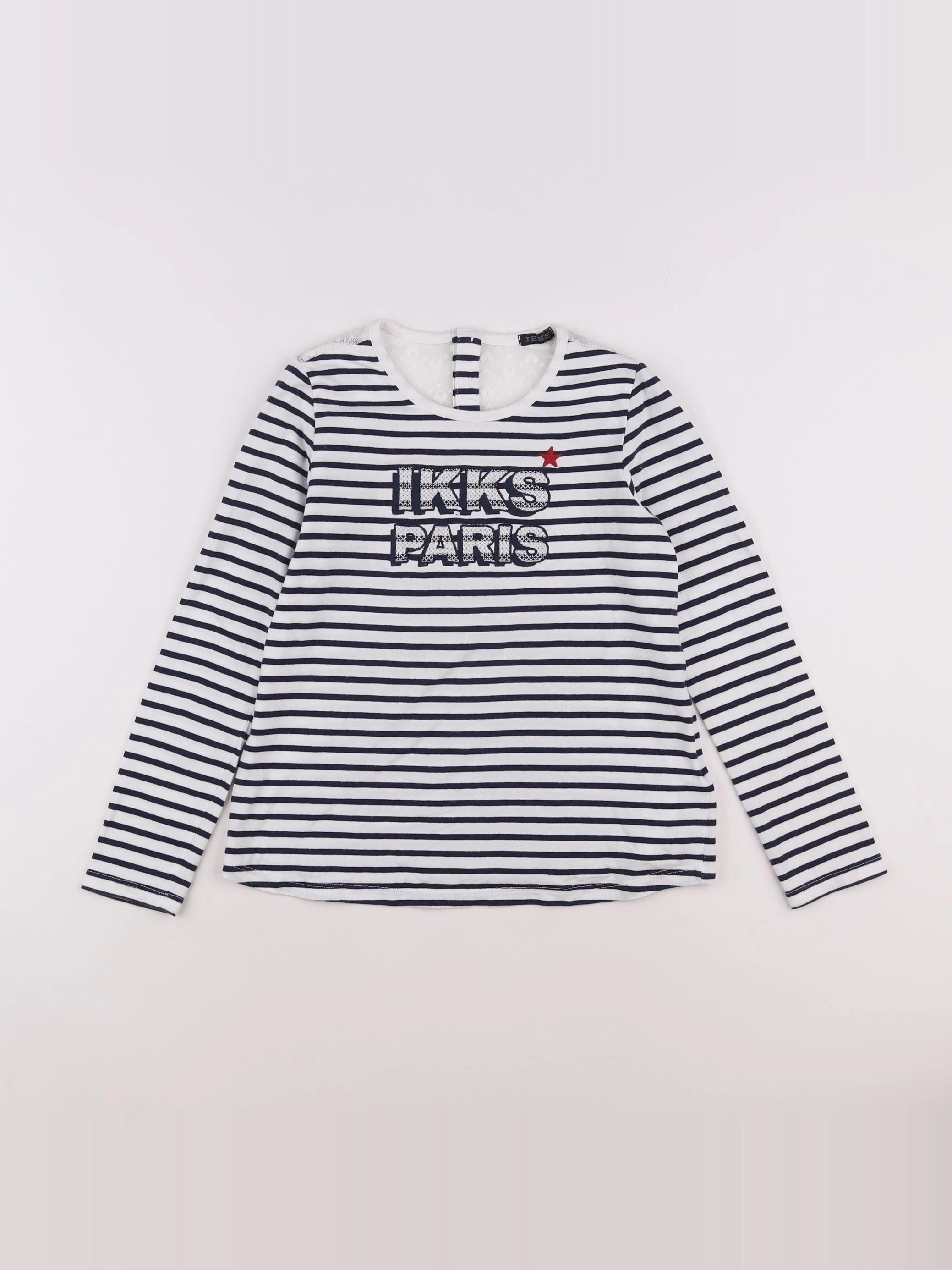 IKKS - tee-shirt imprimé au dos bleu - 10 ans