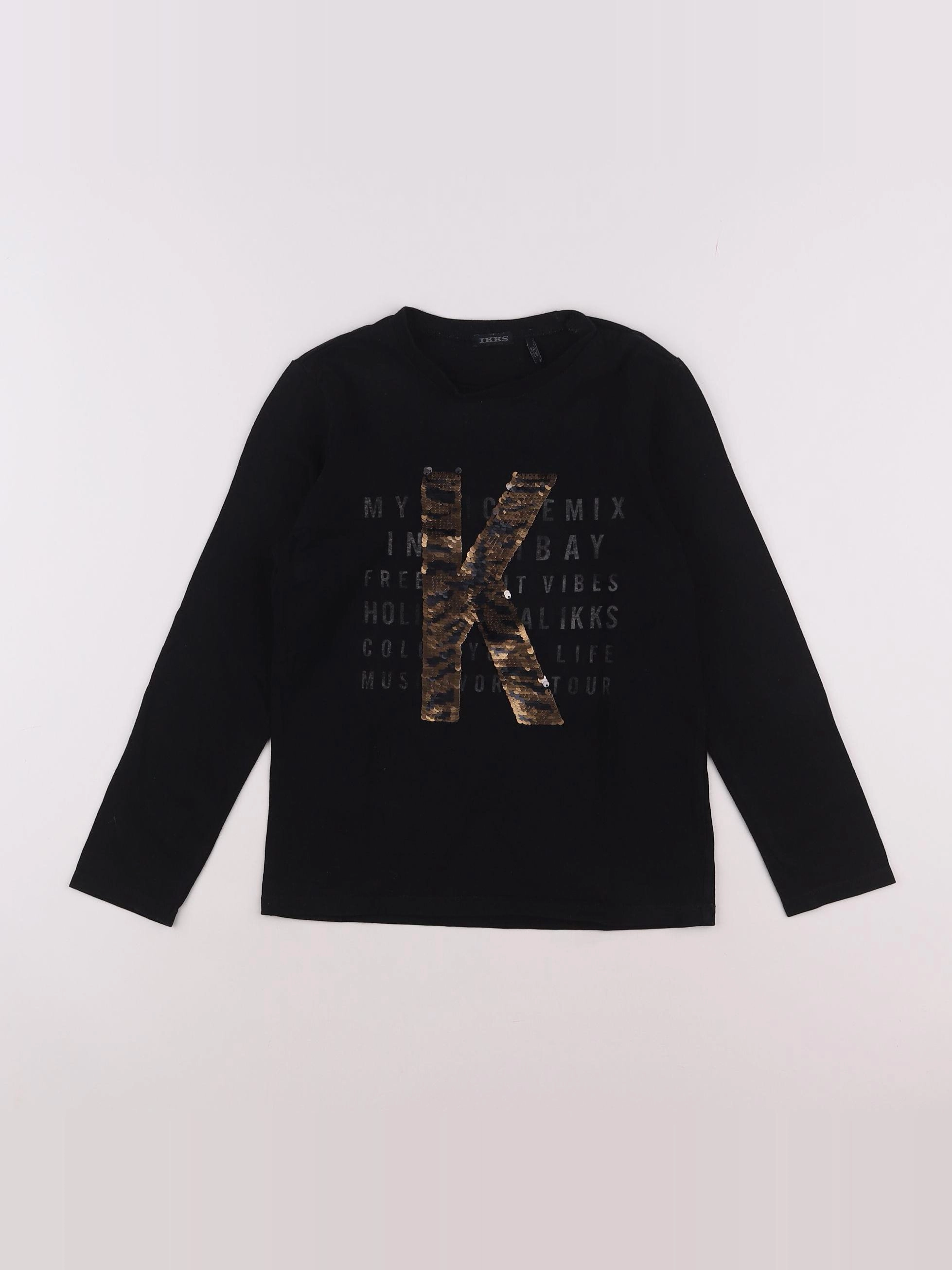 IKKS - tee-shirt noir - 8 ans