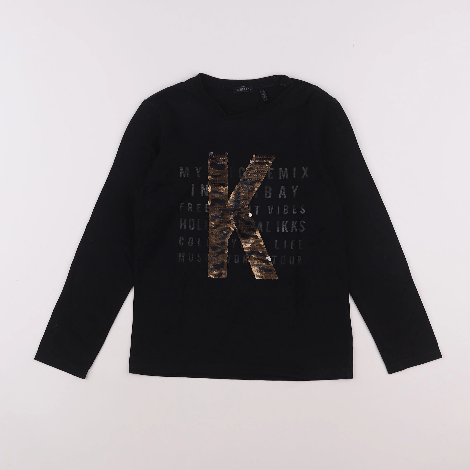 IKKS - tee-shirt noir - 8 ans