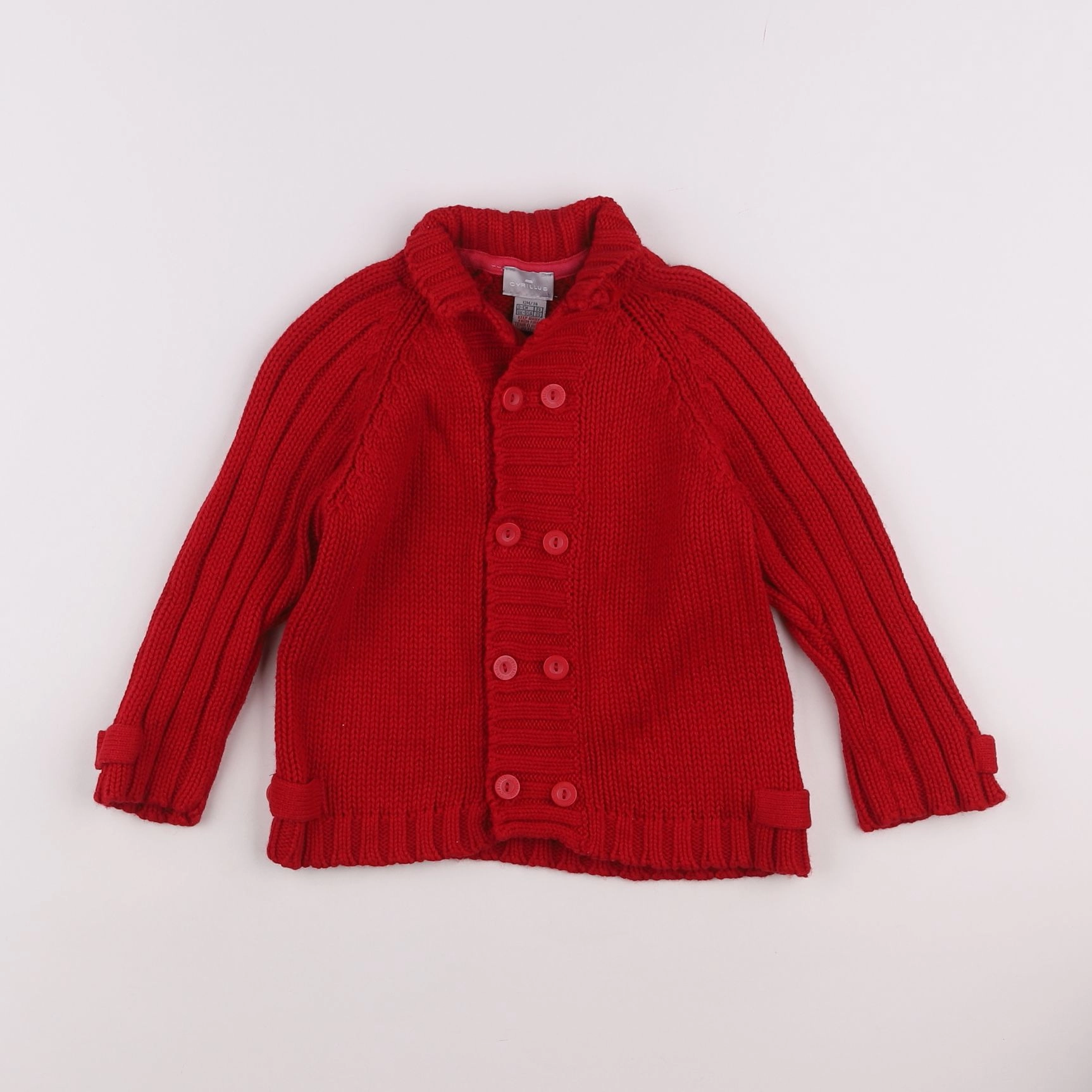 Cyrillus - gilet rouge - 12 mois