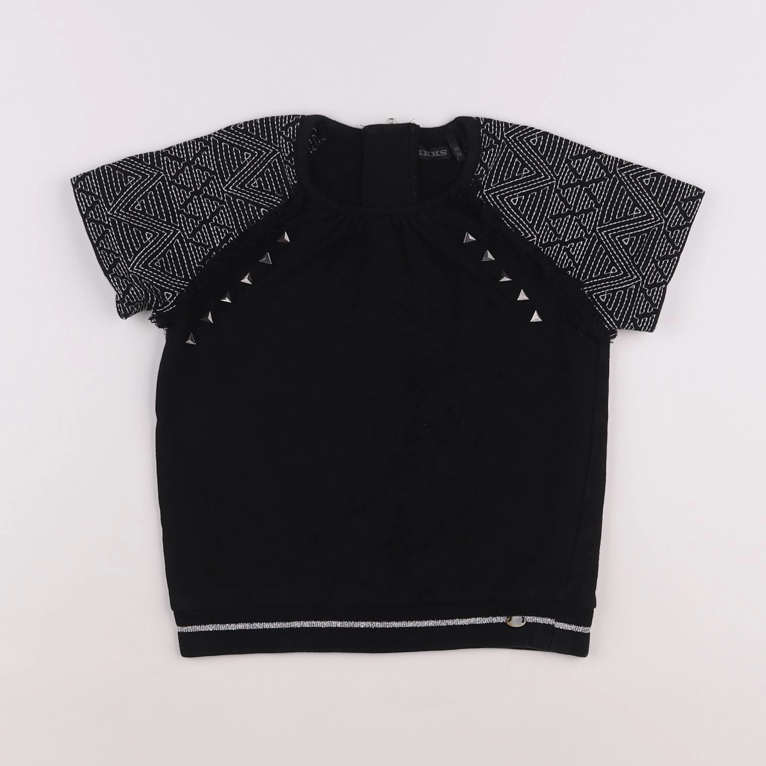 IKKS - sweat noir - 6 ans