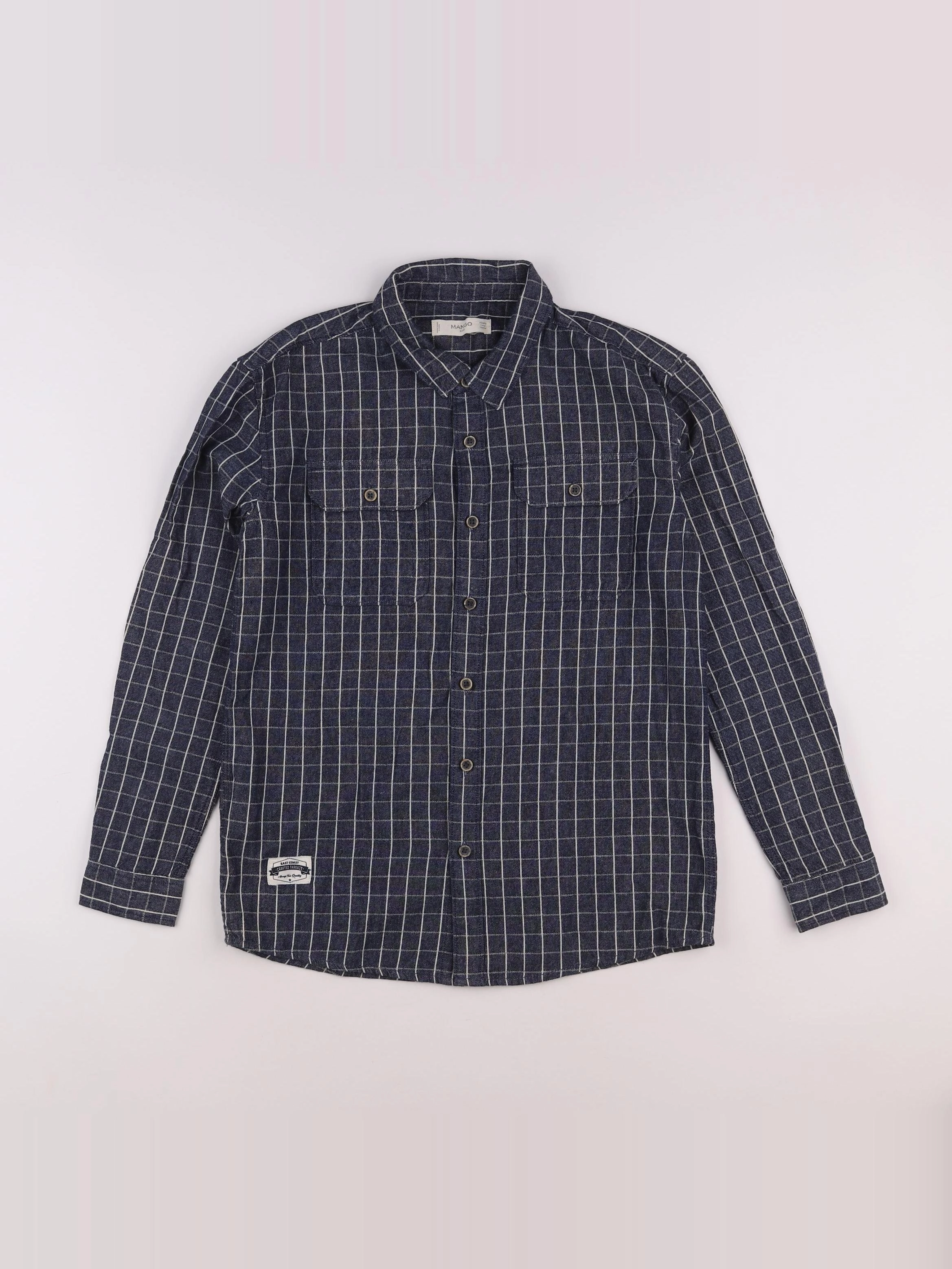 Mango - chemise bleu - 11/12 ans