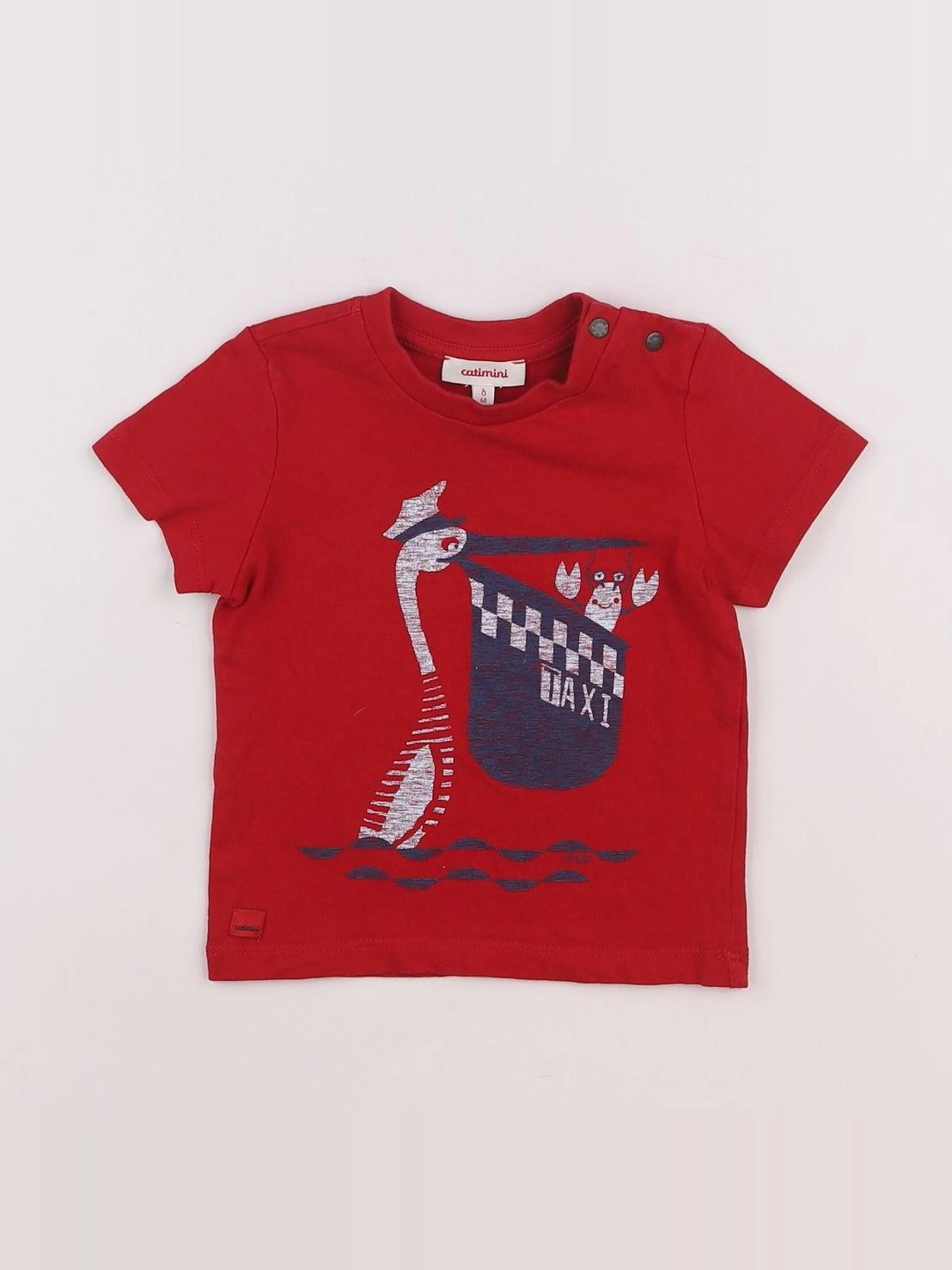 Catimini - tee-shirt rouge - 6 mois