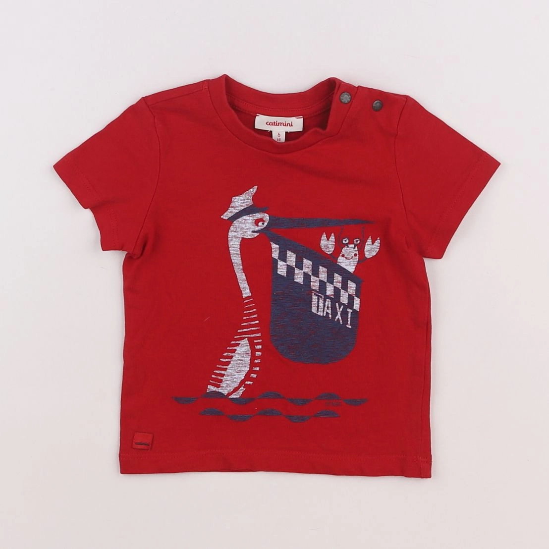 Catimini - tee-shirt rouge - 6 mois