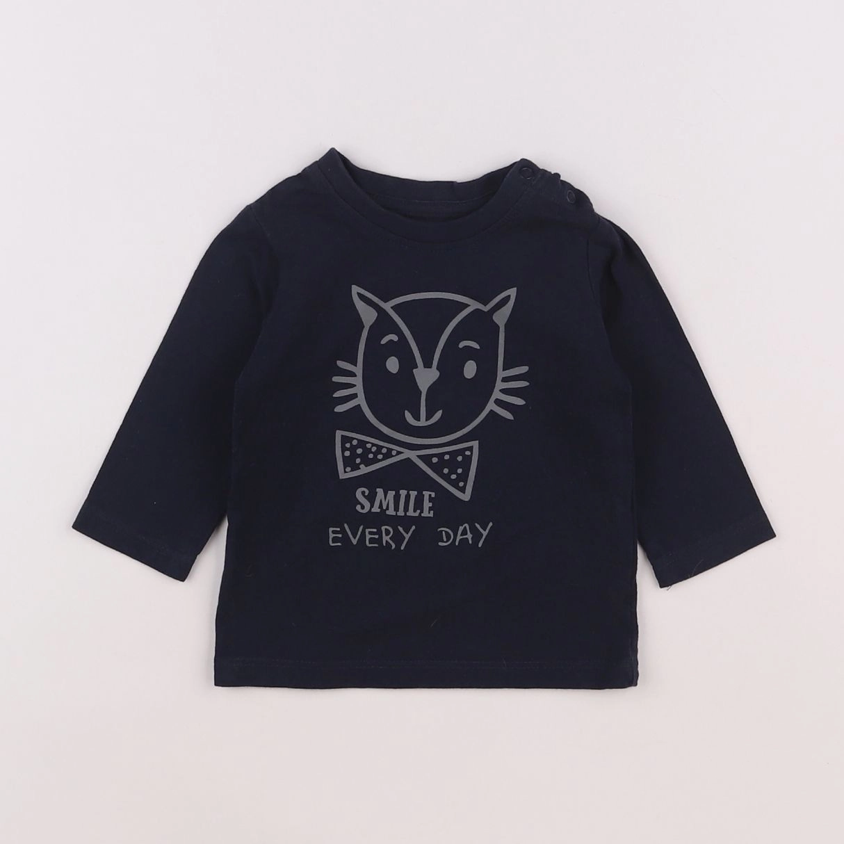 Vertbaudet - tee-shirt bleu - 3 mois