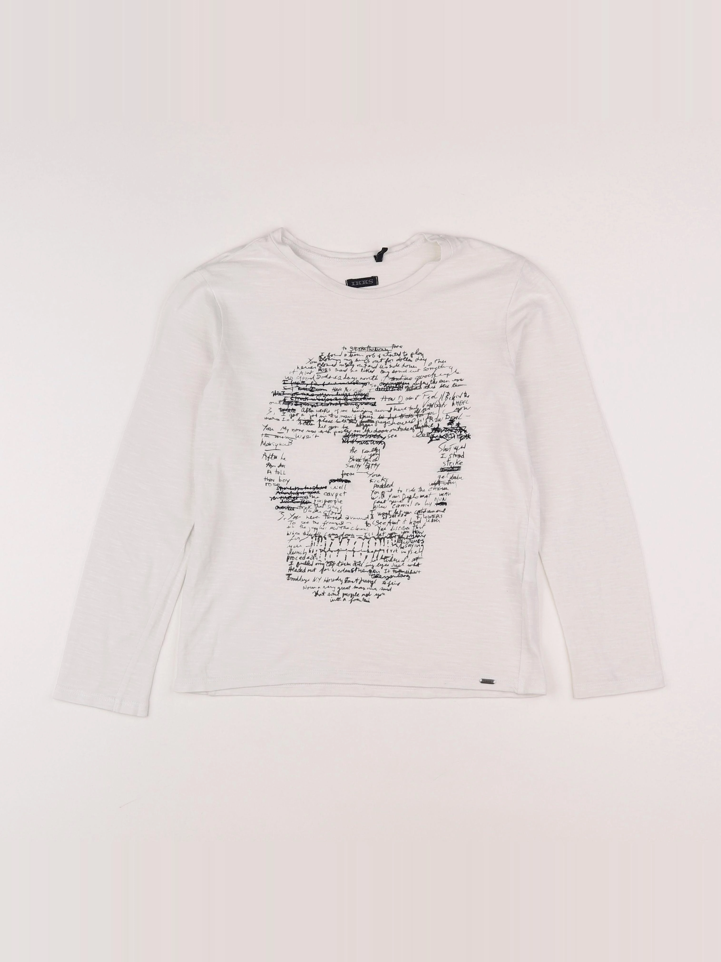 IKKS - tee-shirt blanc - 8 ans