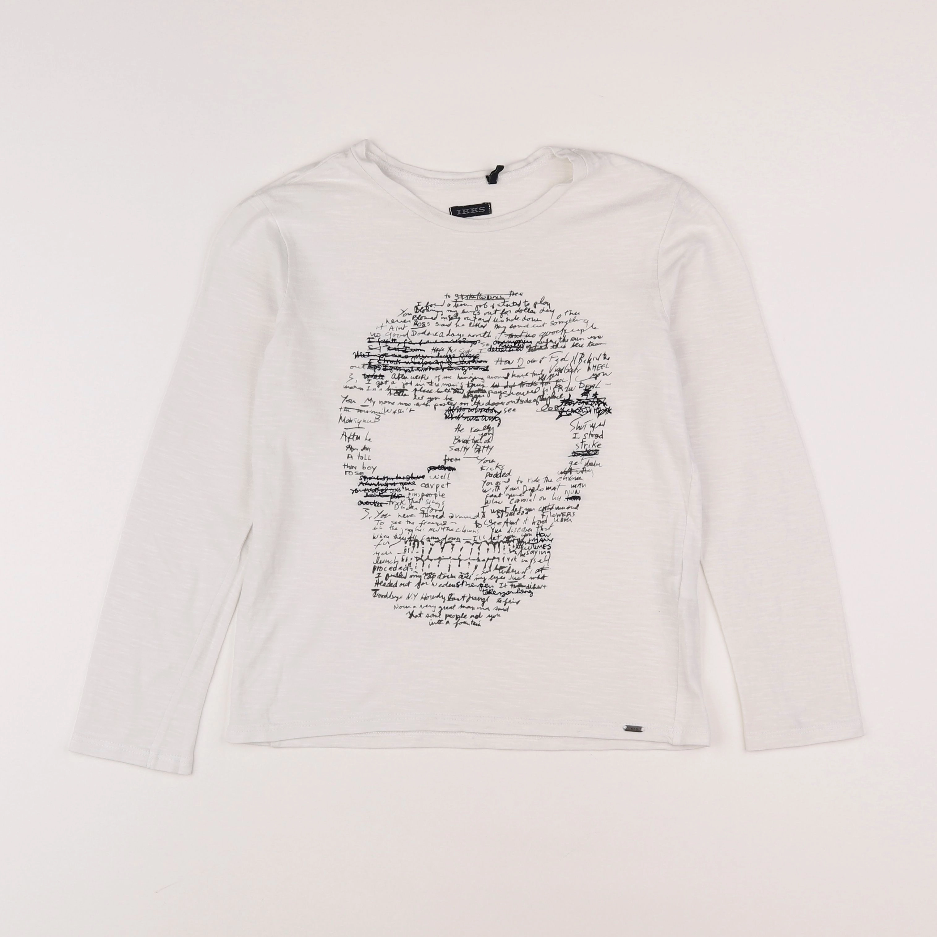 IKKS - tee-shirt blanc - 8 ans