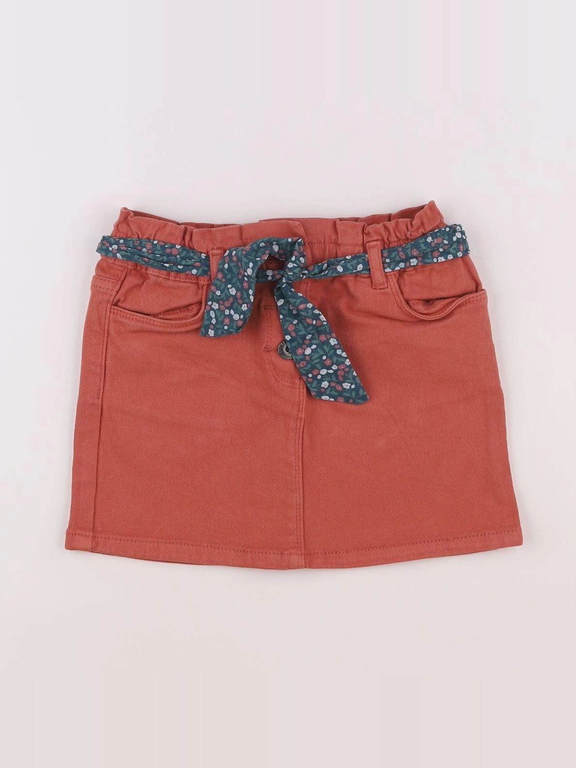 Vertbaudet - jupe orange, rouge - 5 ans