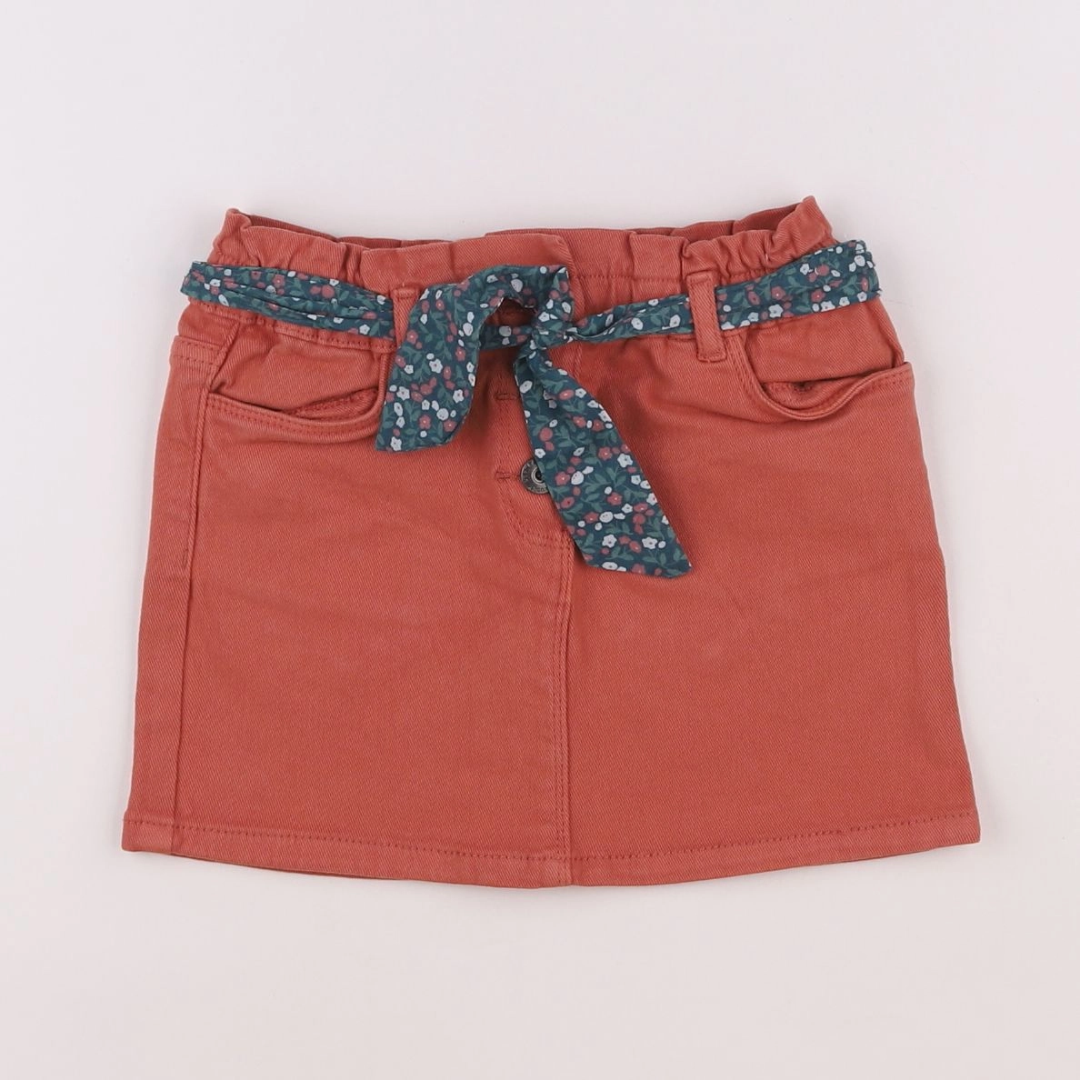 Vertbaudet - jupe orange, rouge - 5 ans