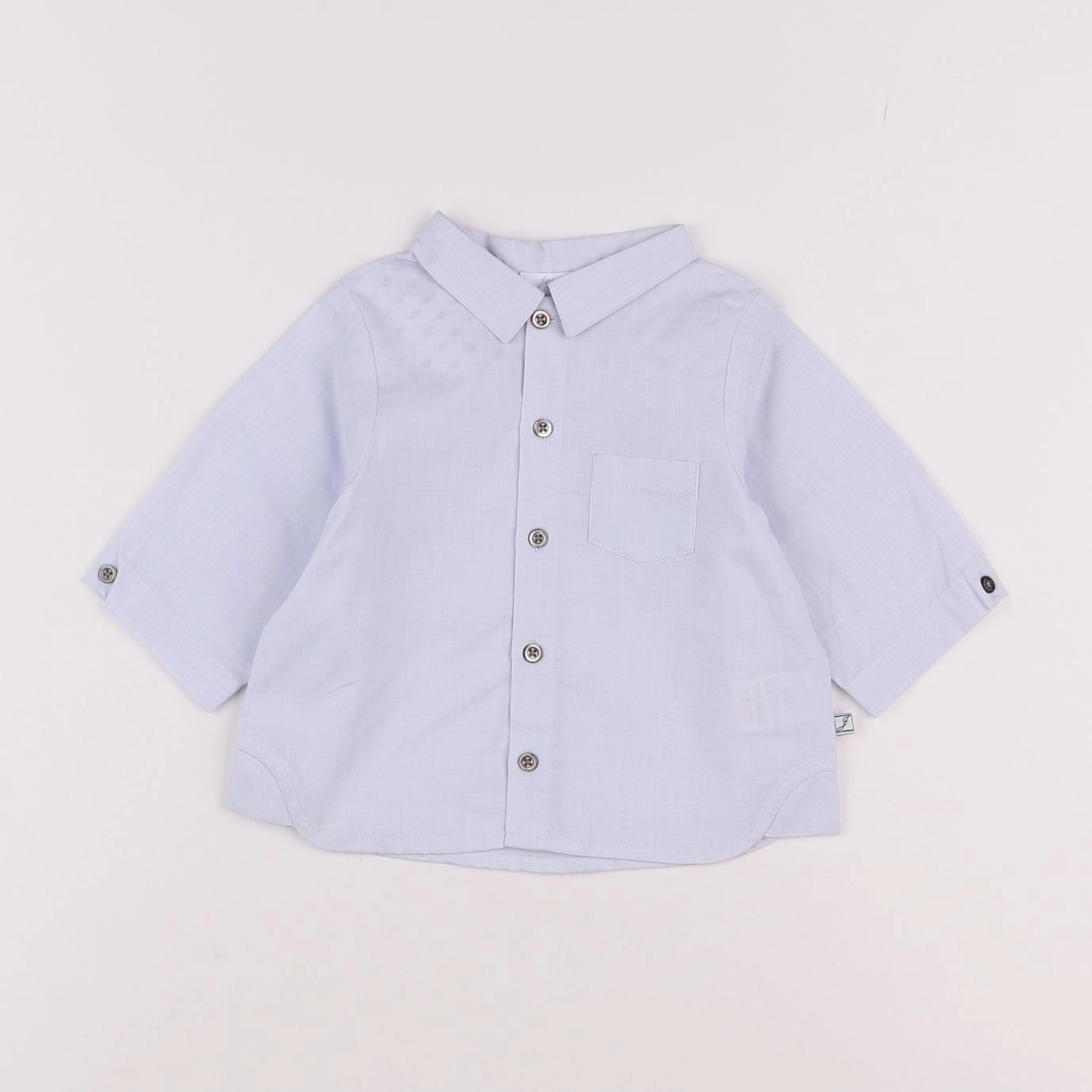 Jacadi - chemise bleu - 6 mois