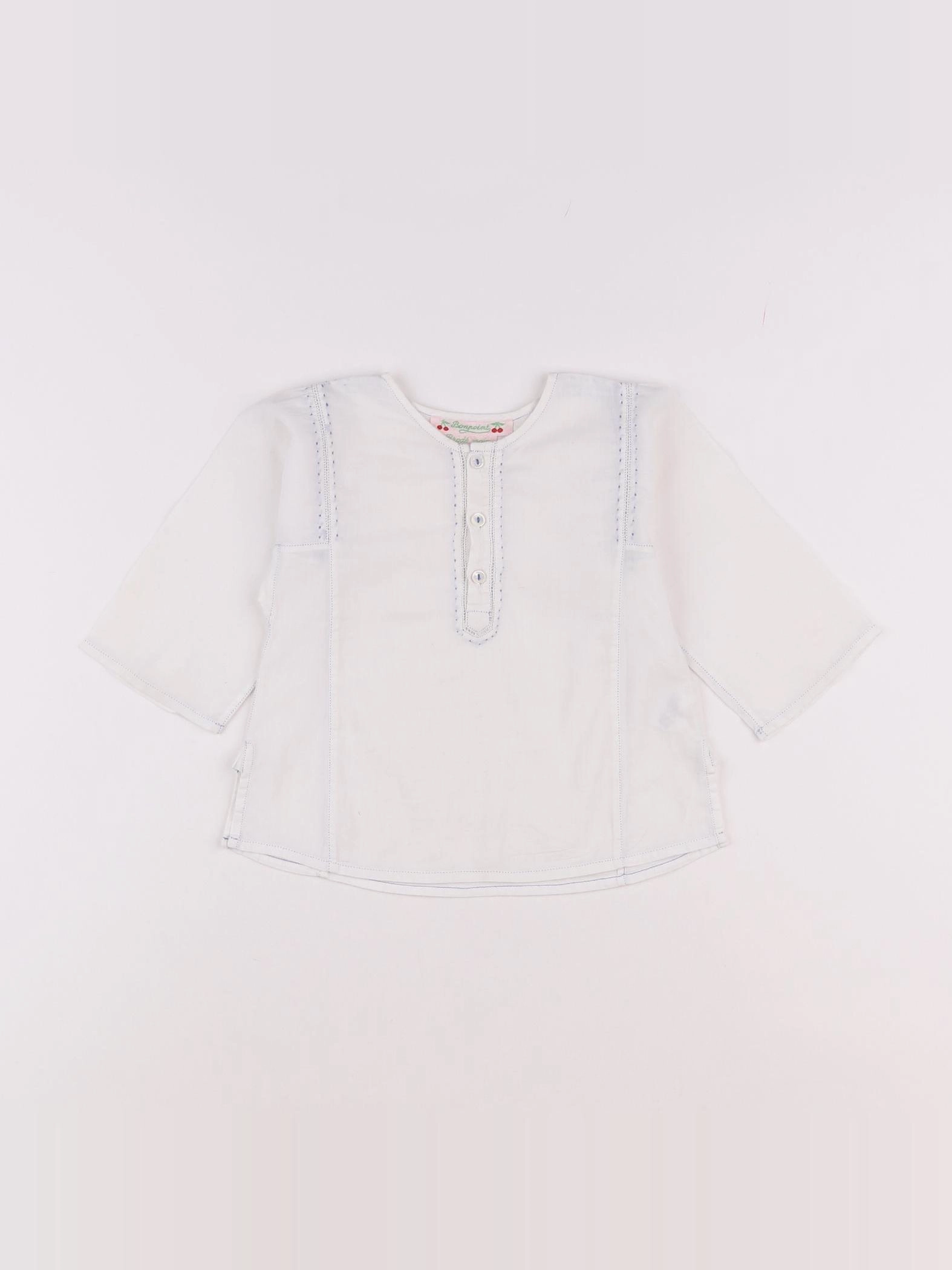Bonpoint - blouse blanc - 12 mois