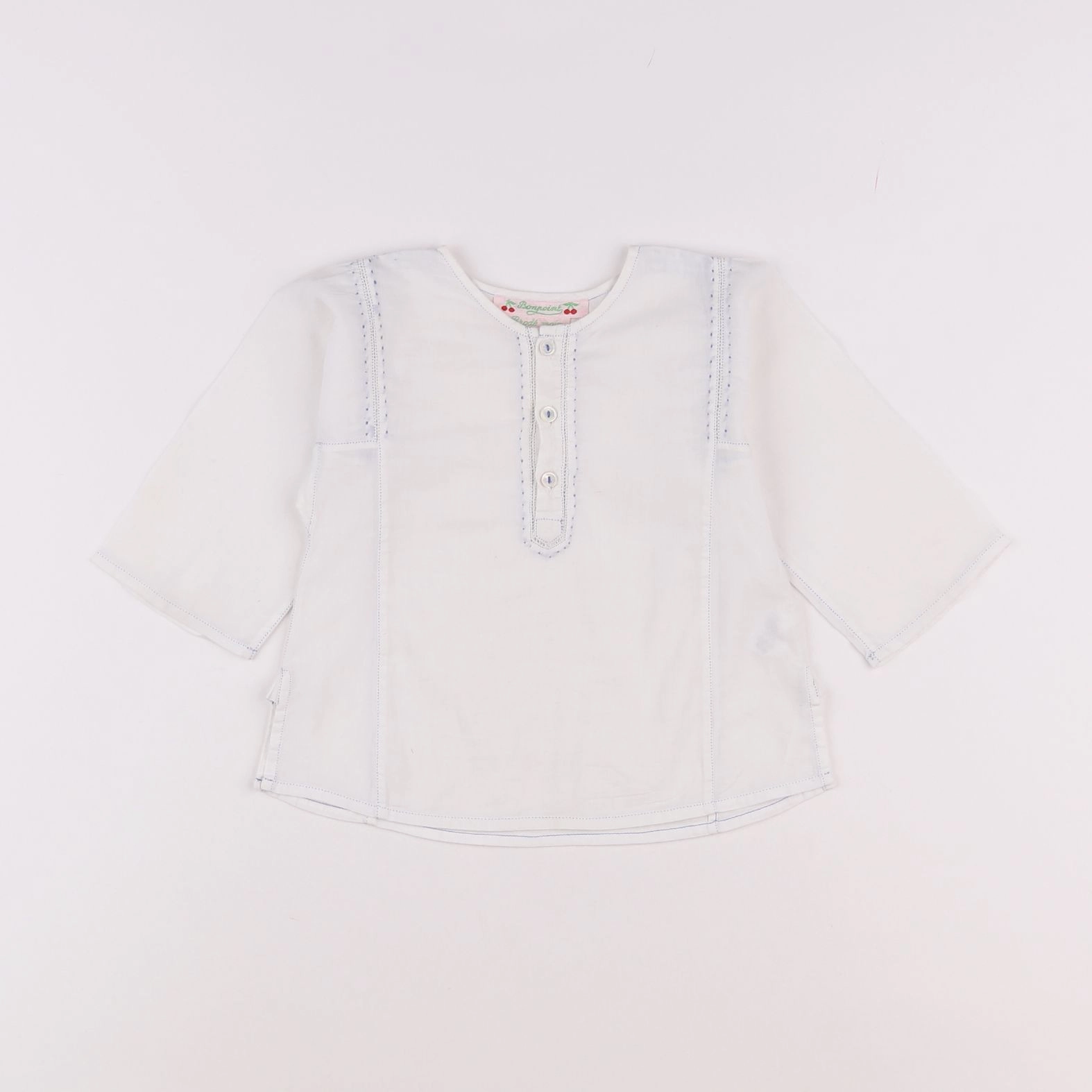 Bonpoint - blouse blanc - 12 mois