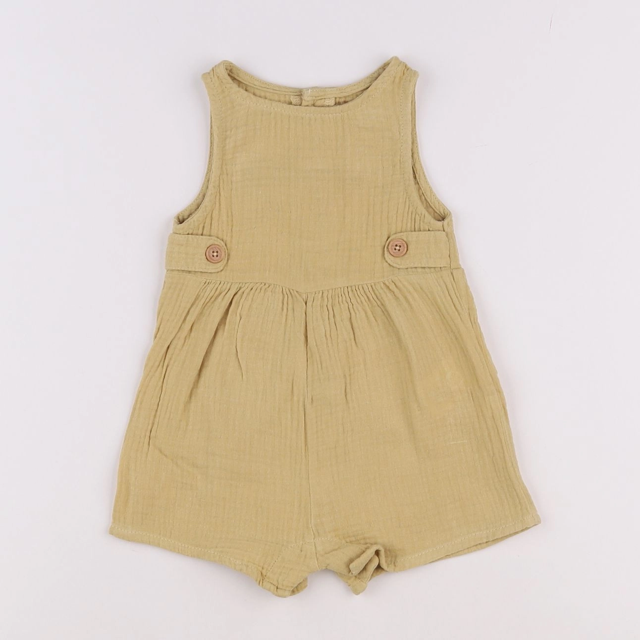 Vertbaudet - combinaison jaune - 6 mois