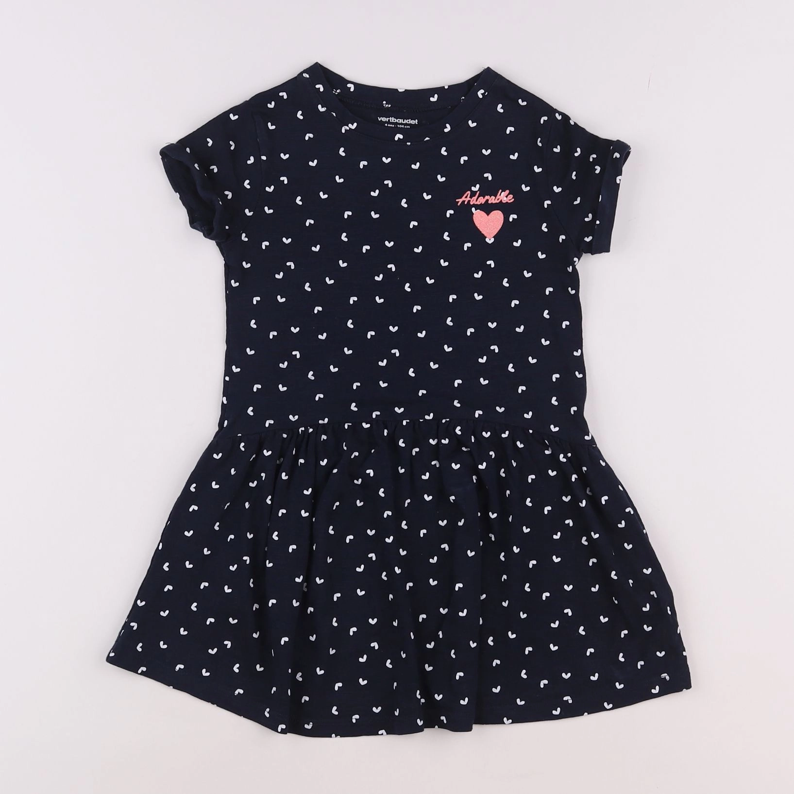 Vertbaudet - robe bleu - 4 ans