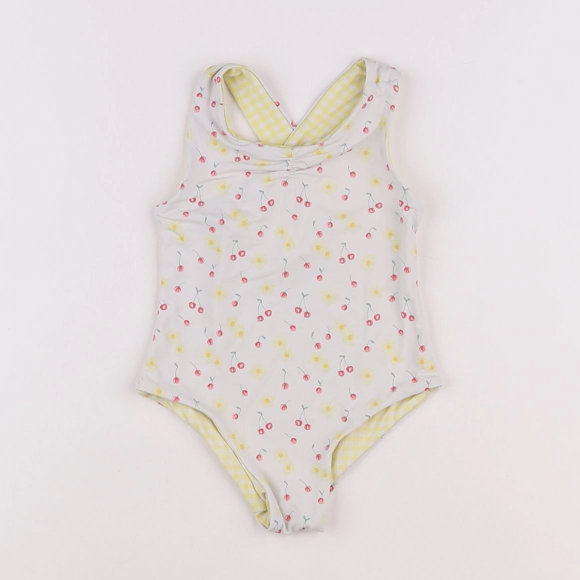 Vertbaudet - maillot de bain jaune - 18 mois