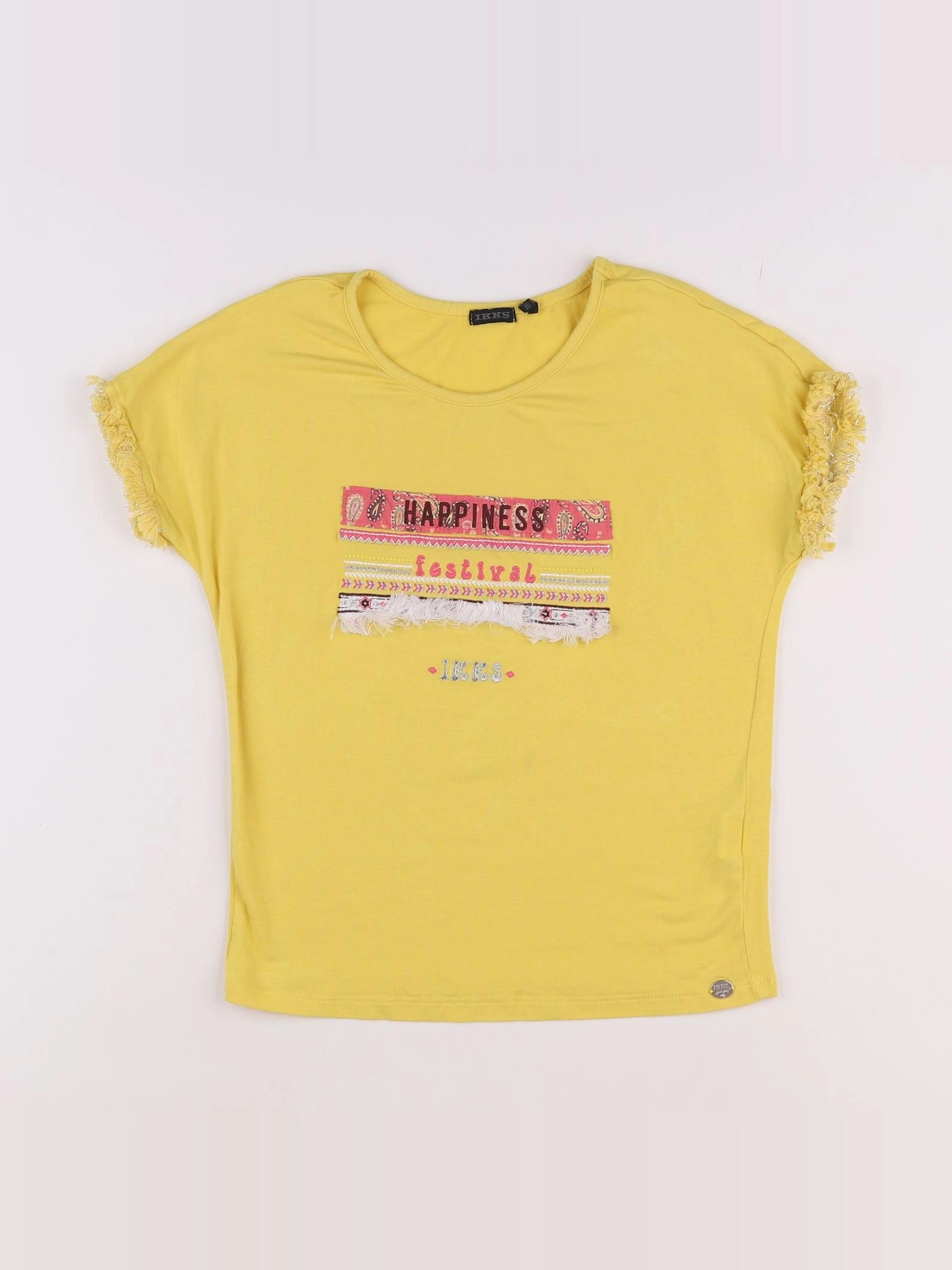 IKKS - tee-shirt jaune - 10 ans