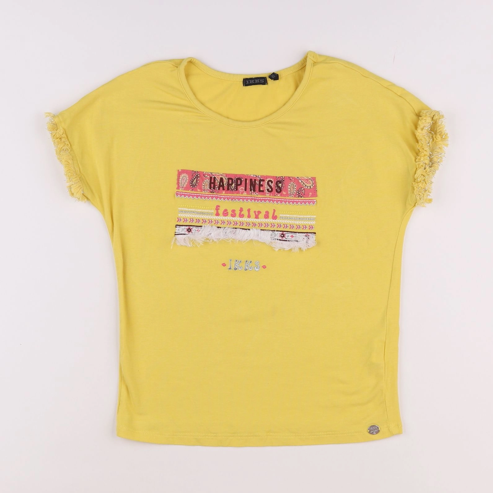 IKKS - tee-shirt jaune - 10 ans