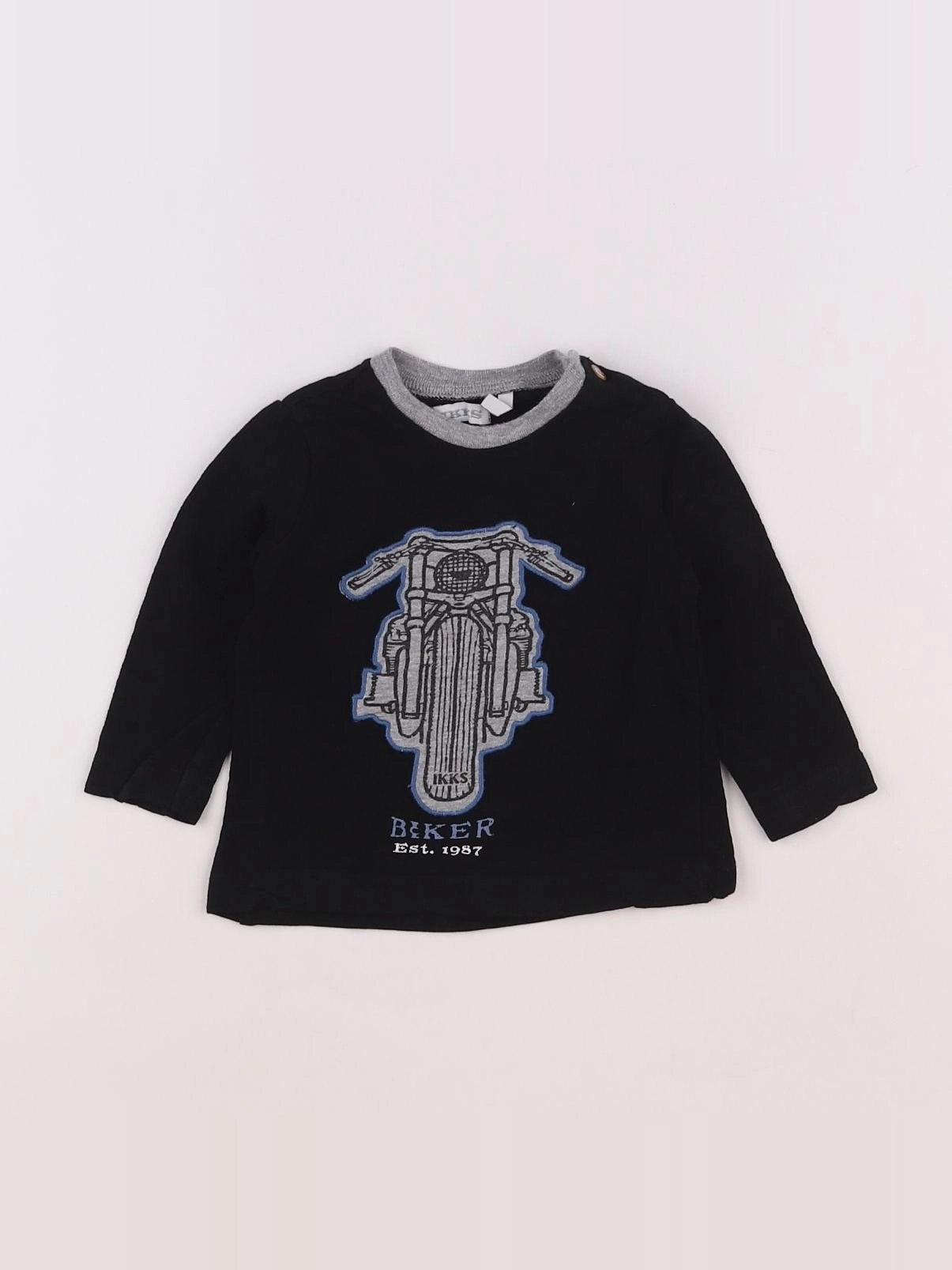 IKKS - tee-shirt bleu - 6 mois