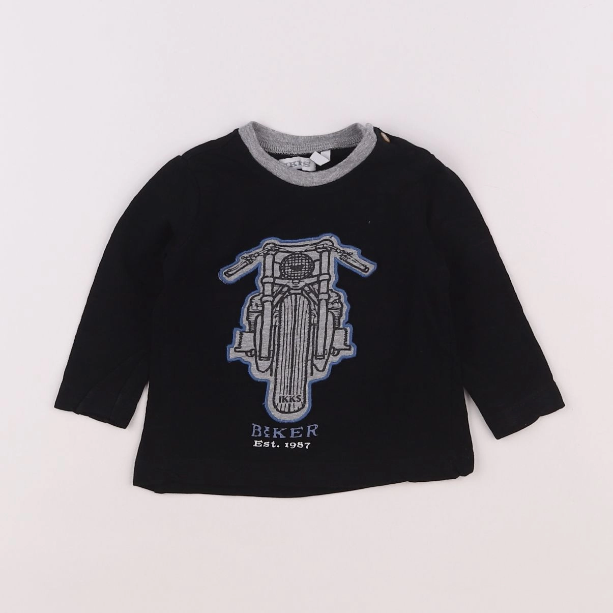 IKKS - tee-shirt bleu - 6 mois