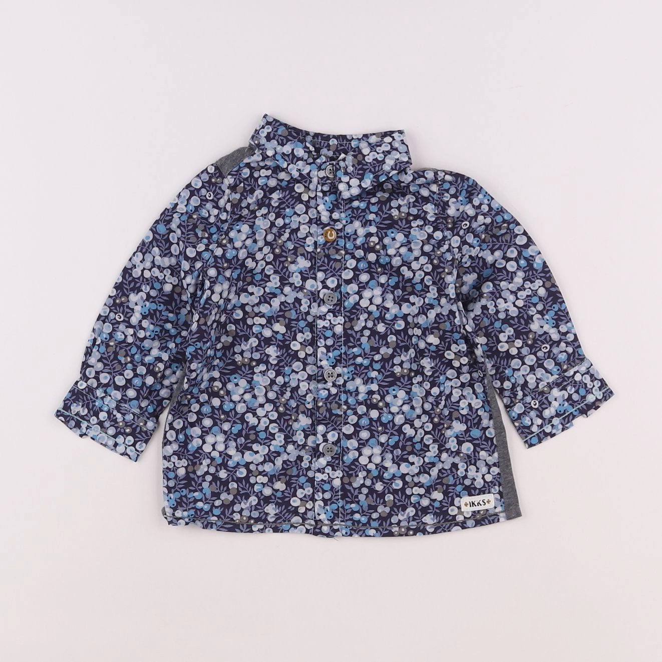 IKKS - chemise bleu - 6 mois