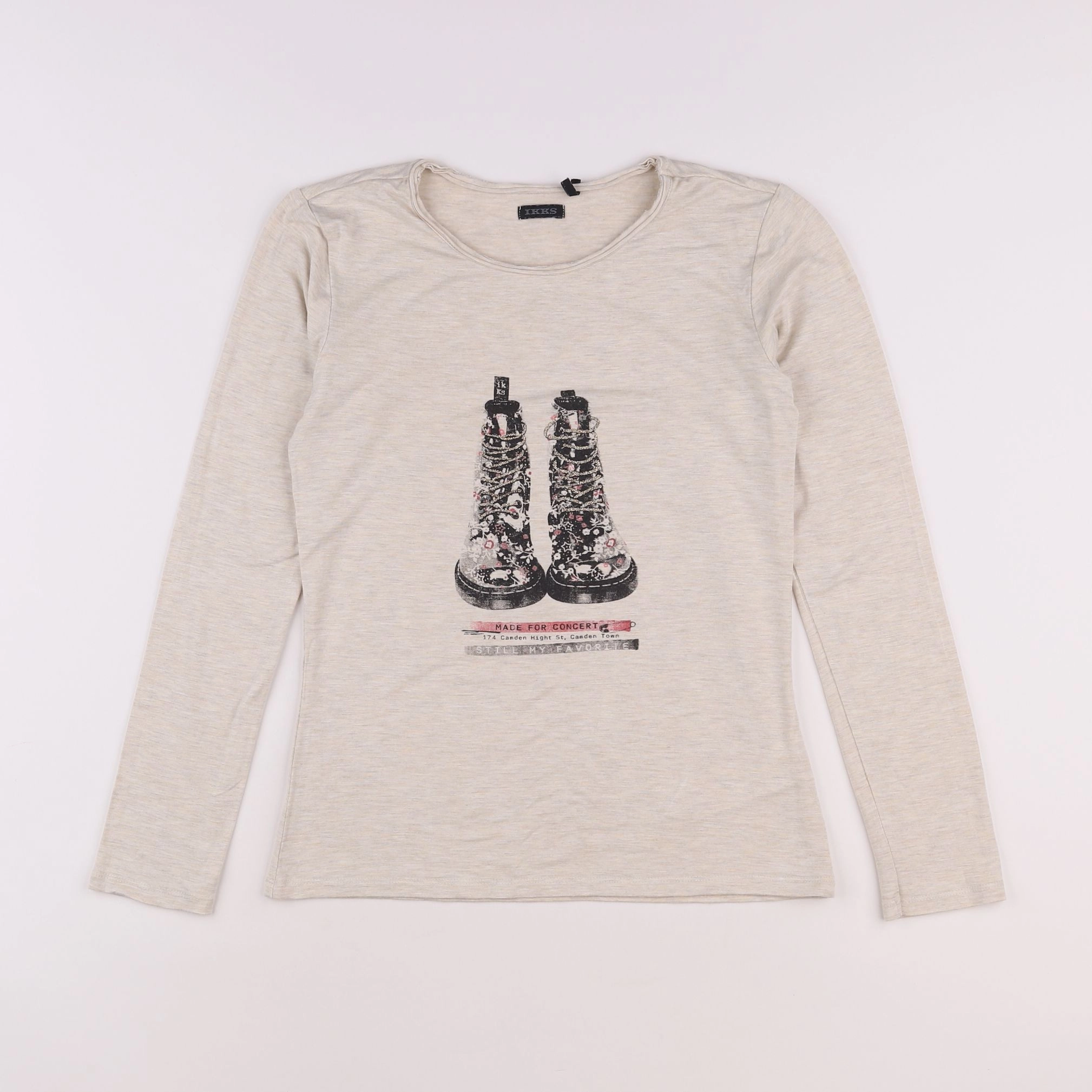 IKKS - tee-shirt beige - 12 ans
