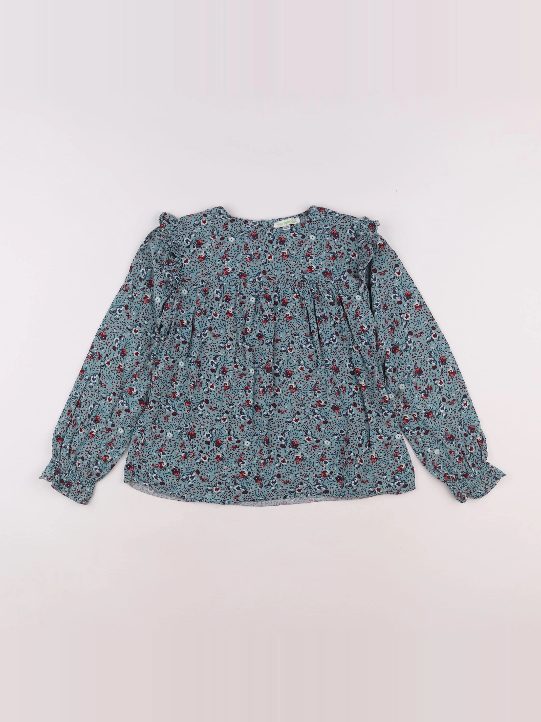Vertbaudet - blouse bleu - 9 ans