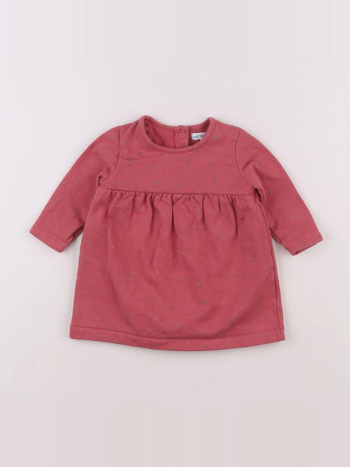 Vertbaudet - robe rose - 6 mois