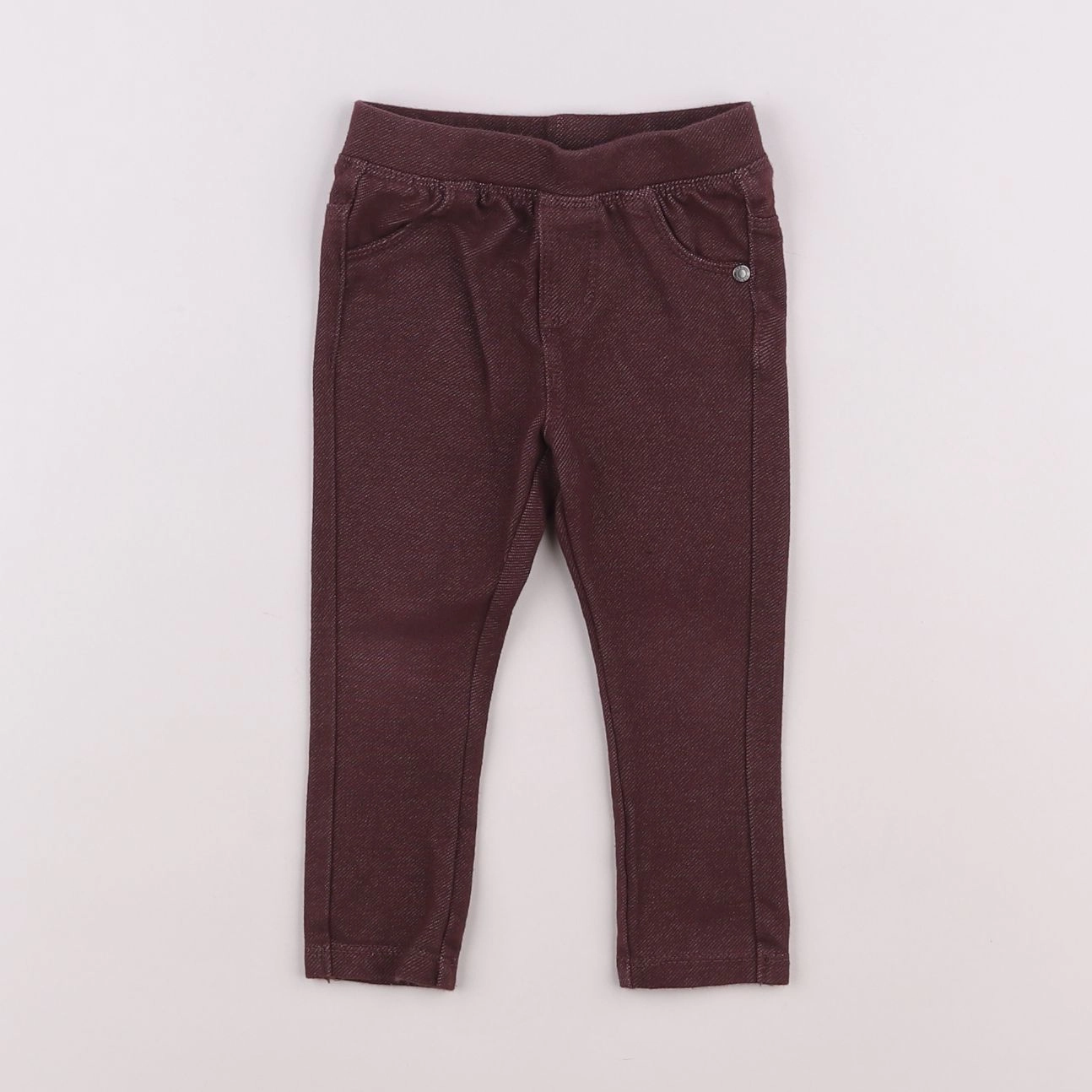 Vertbaudet - jegging rouge - 9 mois