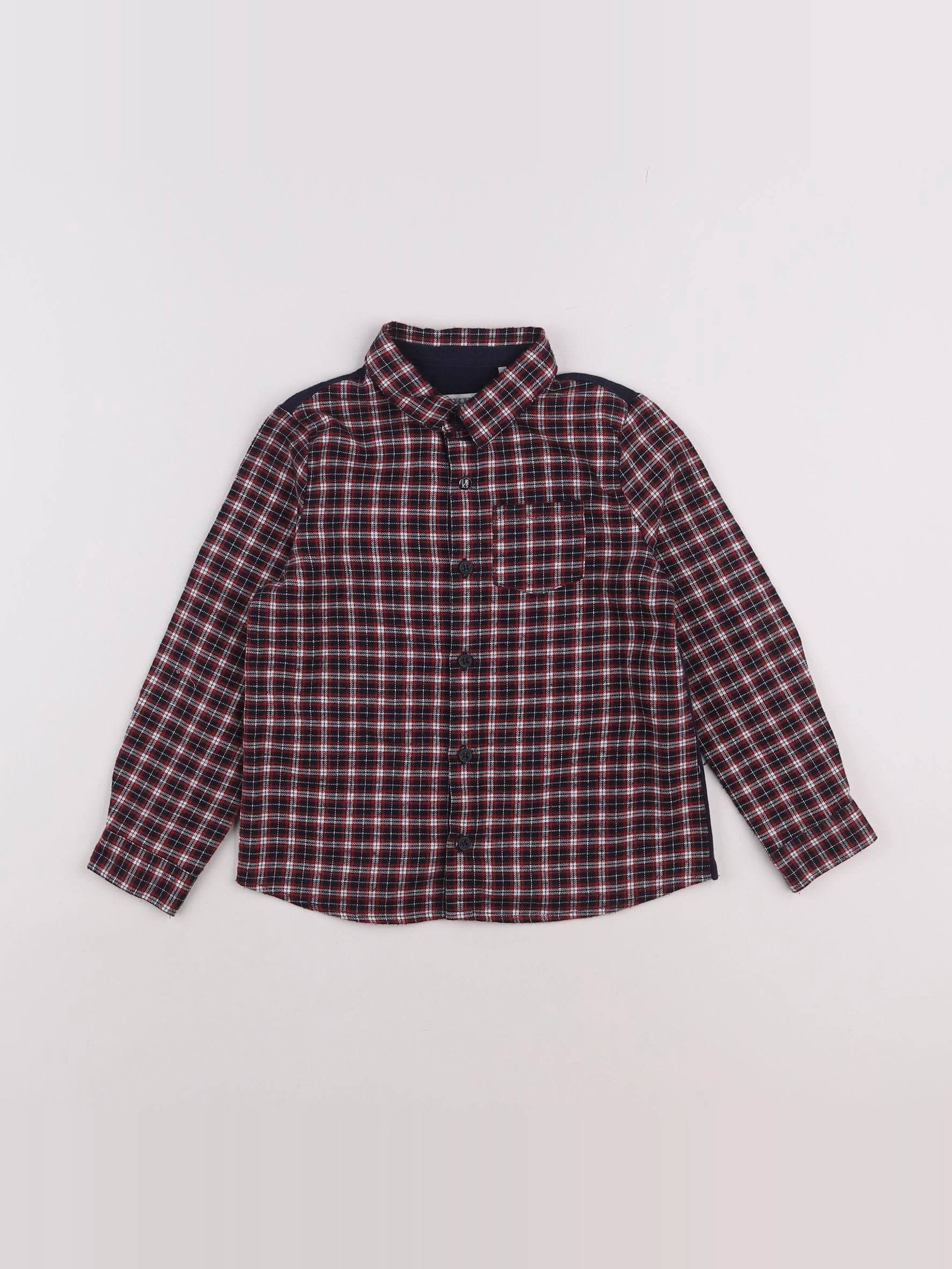 IKKS - chemise imprimé au dos bleu, rouge - 3 ans