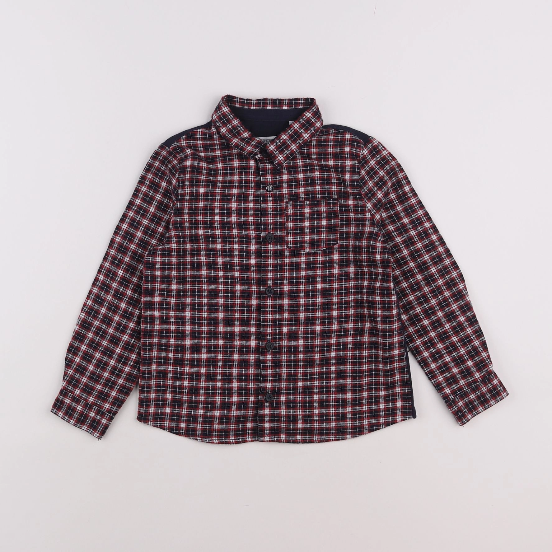 IKKS - chemise imprimé au dos bleu, rouge - 3 ans