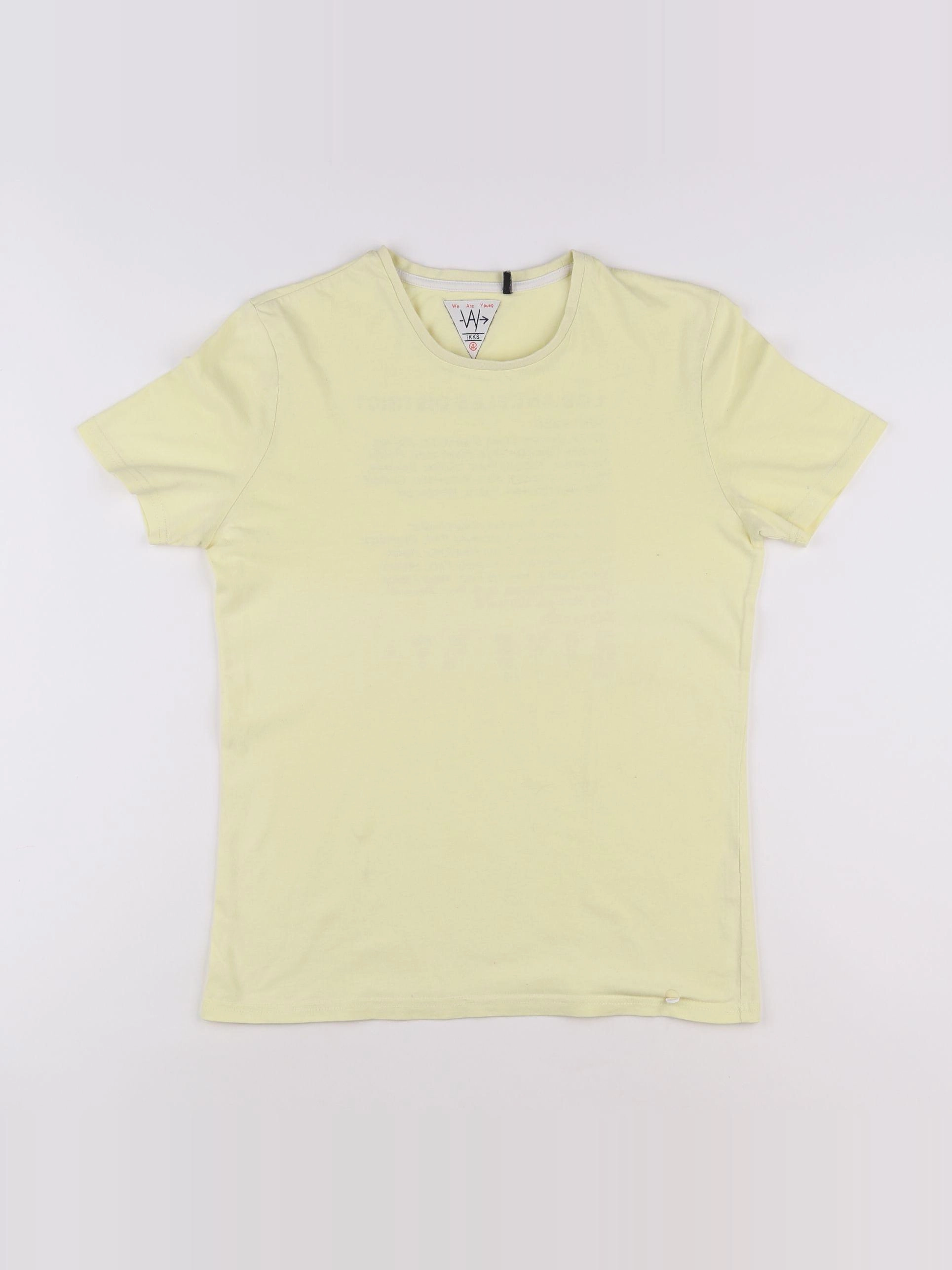 IKKS - tee-shirt imprimé au dos jaune - 14 ans