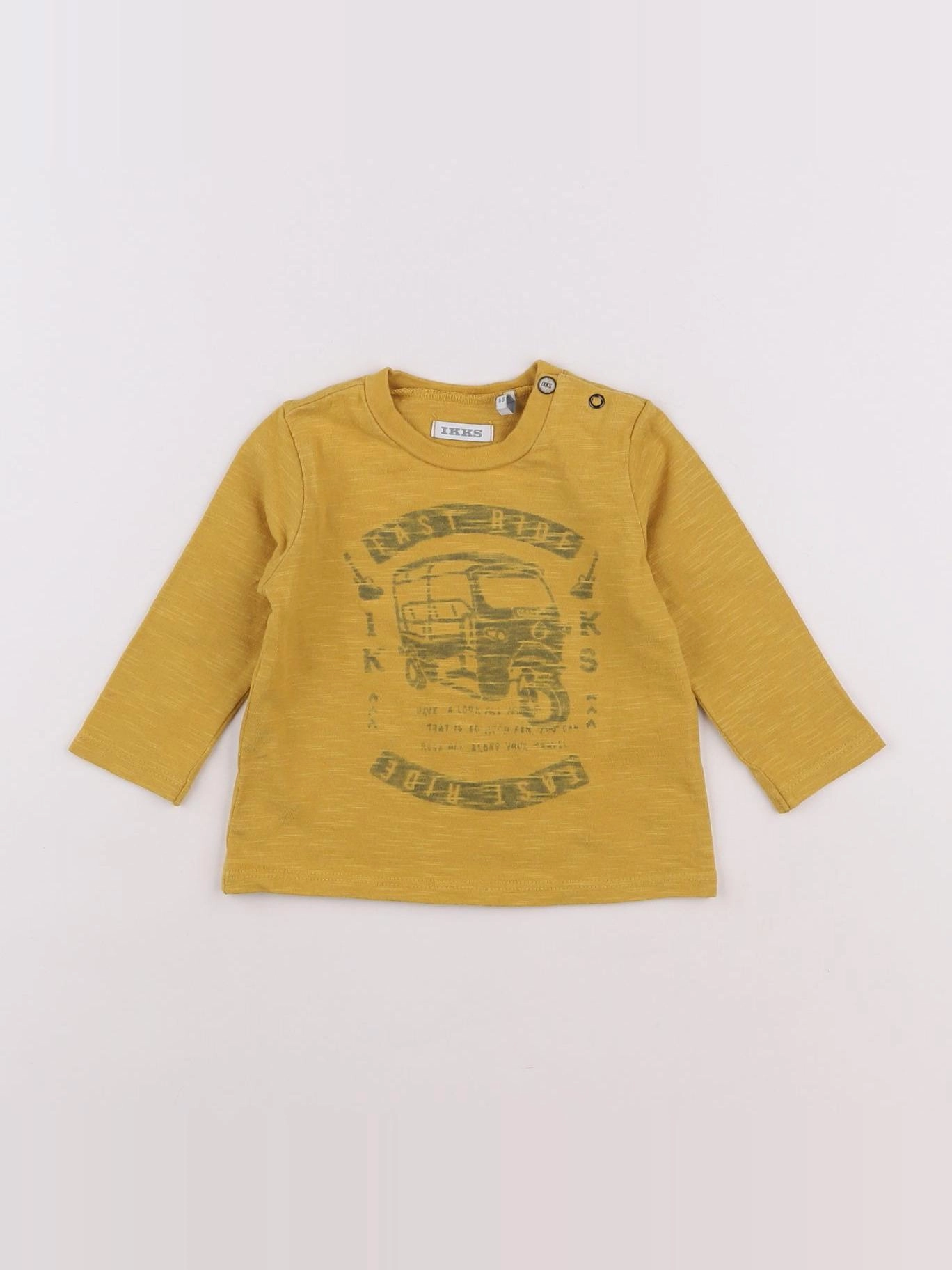 IKKS - tee-shirt jaune - 6 mois