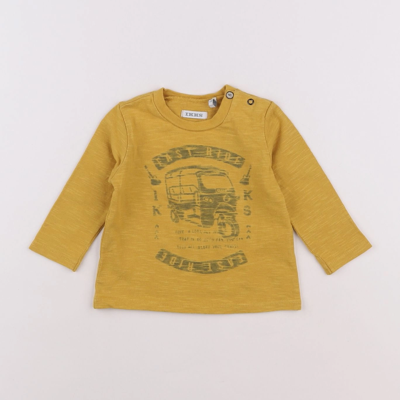 IKKS - tee-shirt jaune - 6 mois