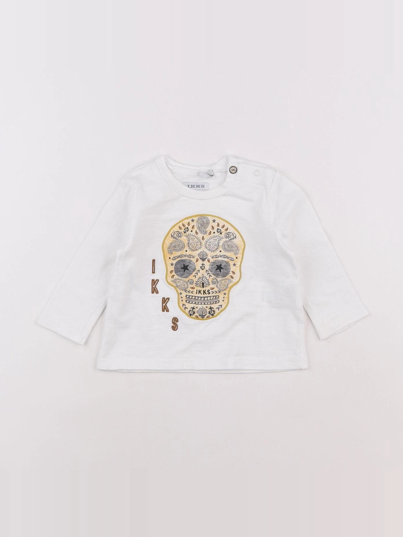 IKKS - tee-shirt blanc - 6 mois