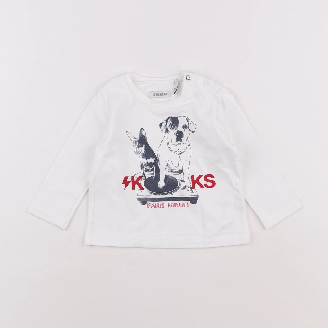 IKKS - tee-shirt blanc - 6 mois