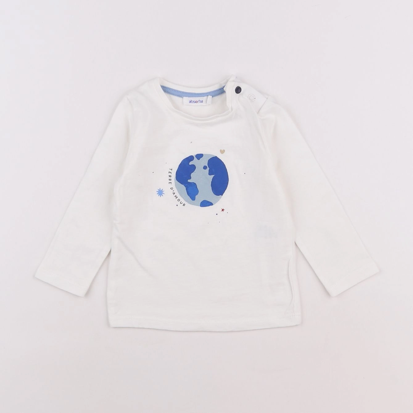Absorba - tee-shirt blanc - 6 mois
